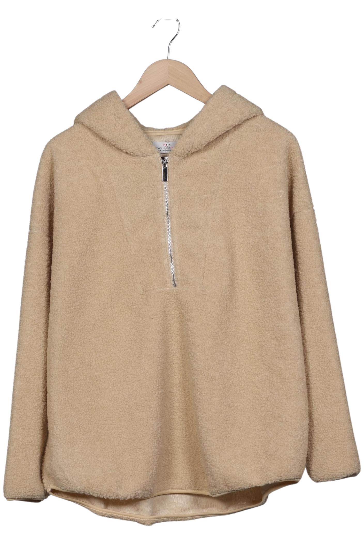 

Zwillingsherz Damen Kapuzenpullover, beige, Gr. 42