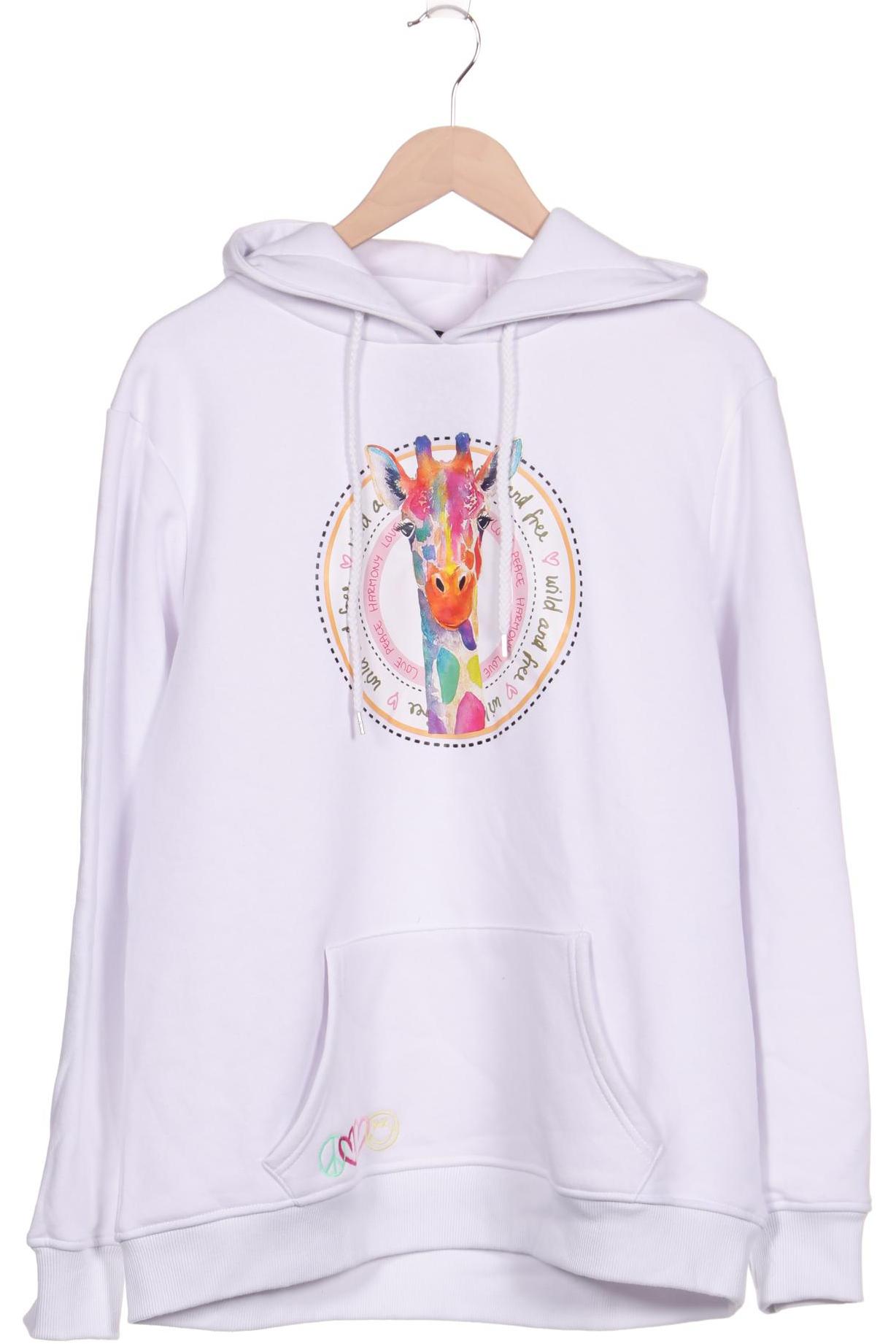 

Zwillingsherz Damen Kapuzenpullover, weiß