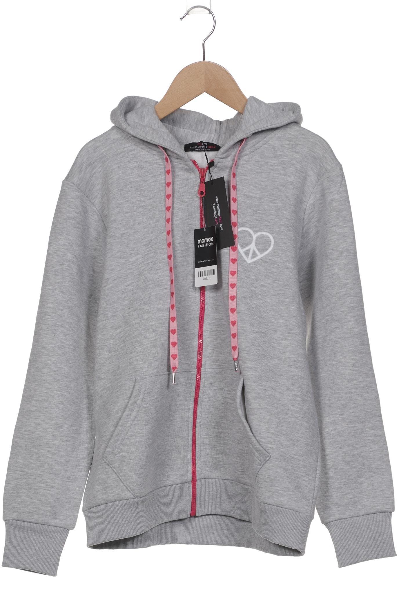 

Zwillingsherz Damen Kapuzenpullover, grau, Gr. 36
