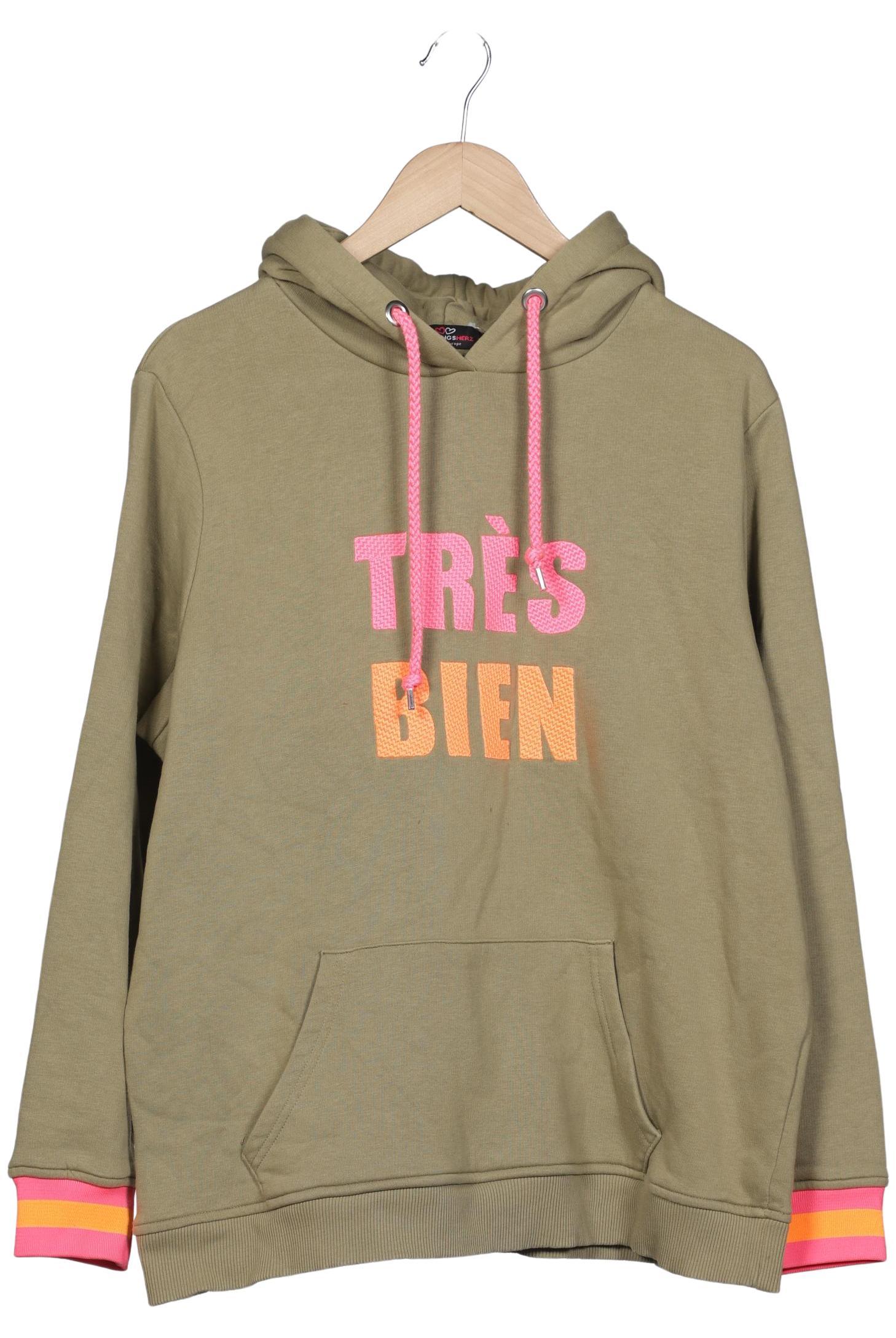 

Zwillingsherz Damen Kapuzenpullover, grün, Gr. 42