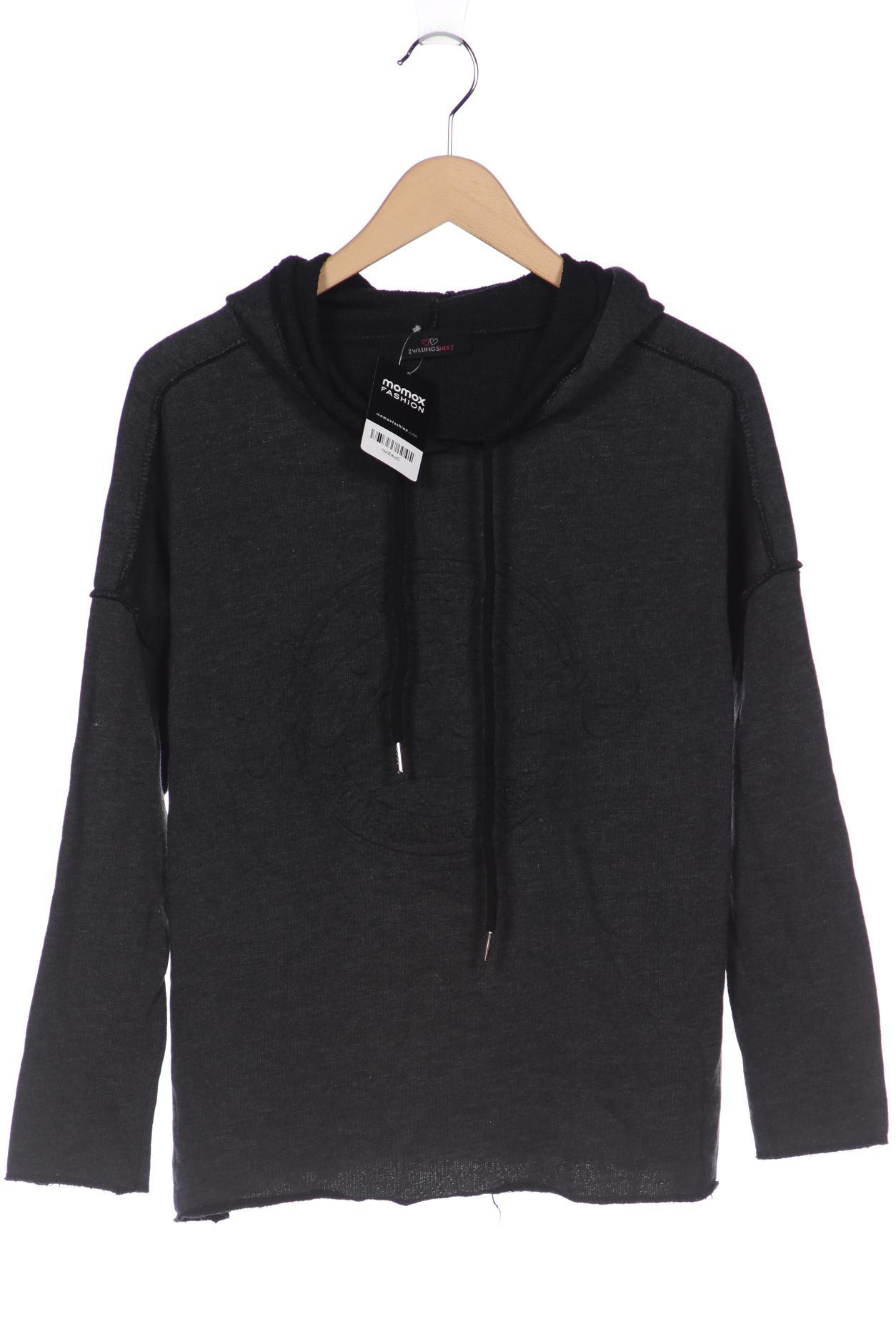 

Zwillingsherz Damen Kapuzenpullover, grau
