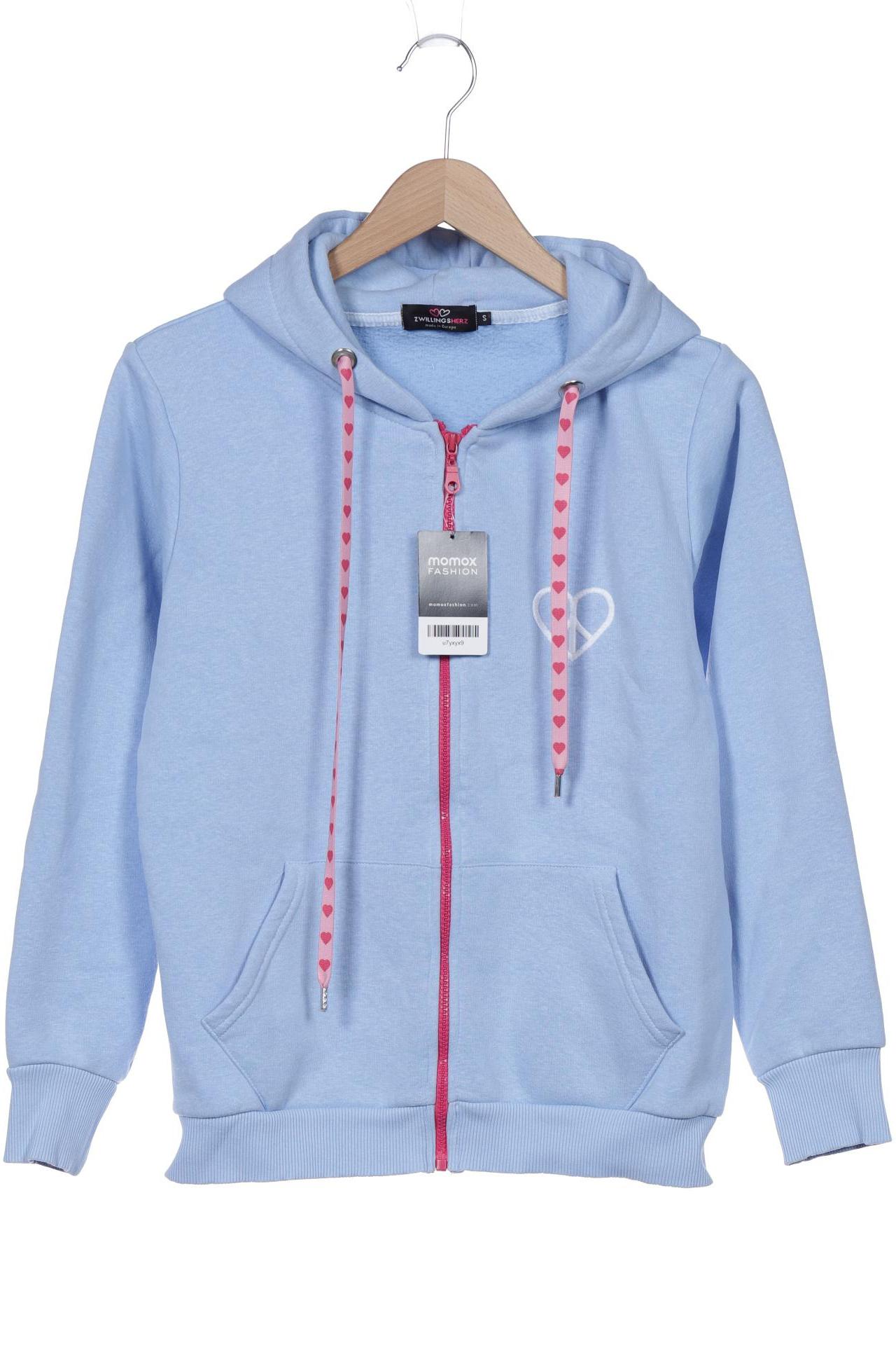 

Zwillingsherz Damen Kapuzenpullover, hellblau