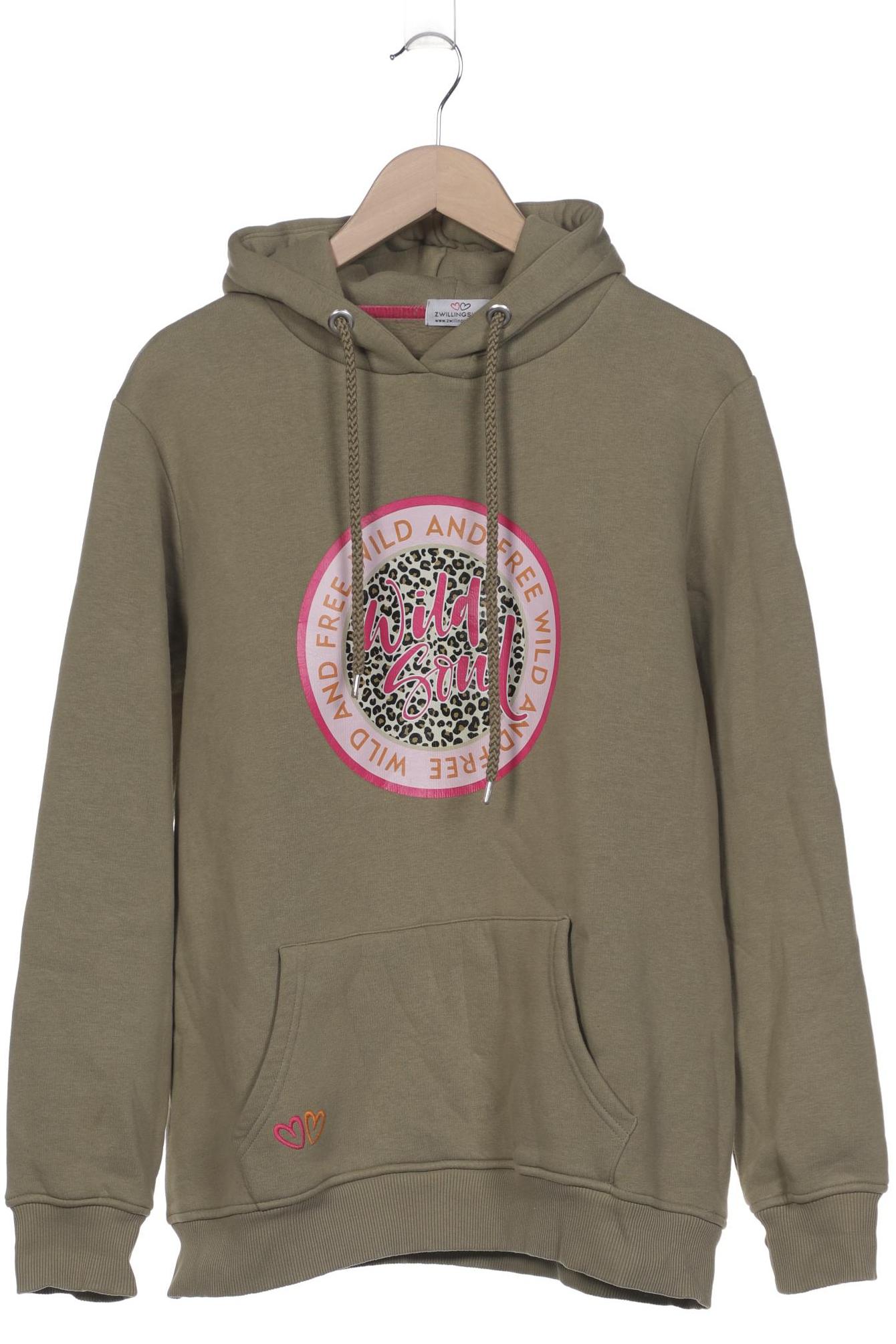 

Zwillingsherz Damen Kapuzenpullover, grün, Gr. 42