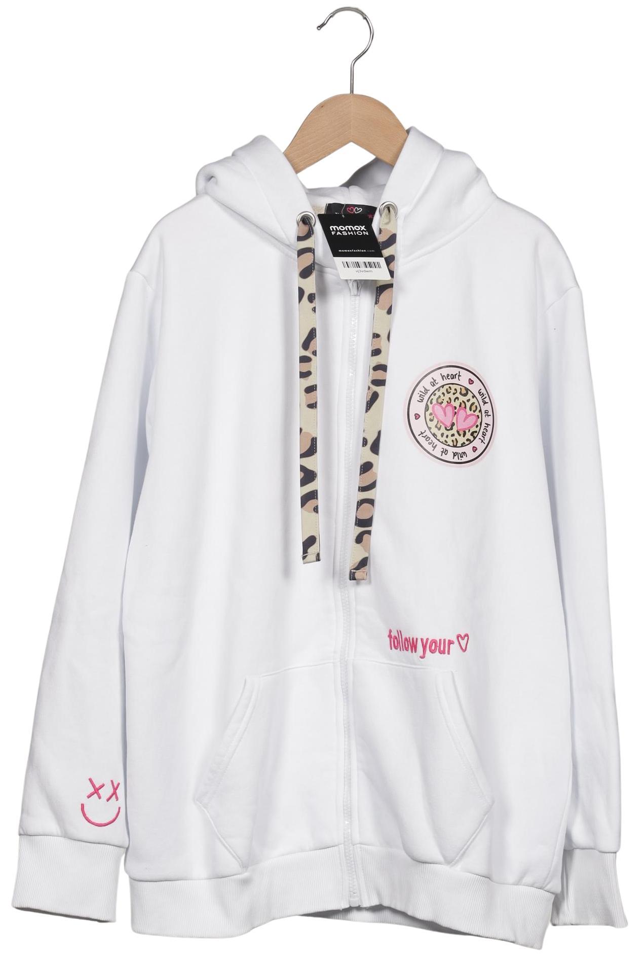 

Zwillingsherz Damen Kapuzenpullover, weiß, Gr. 44