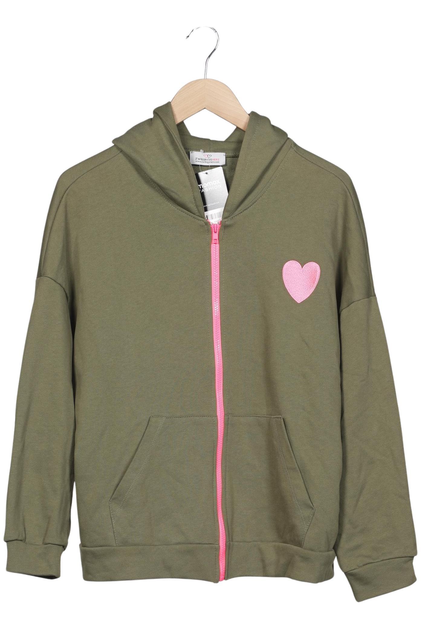 

Zwillingsherz Damen Kapuzenpullover, grün, Gr. 42