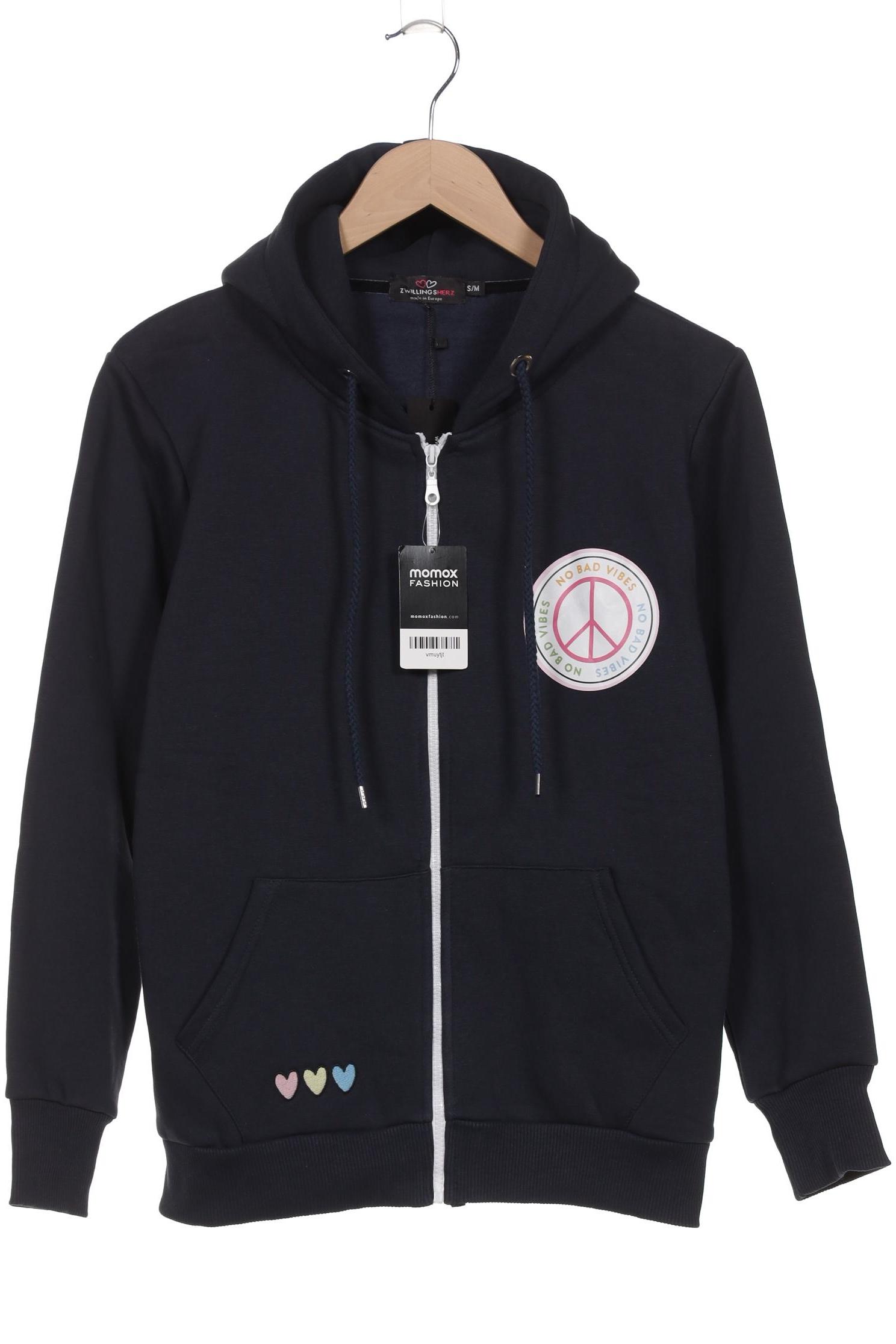 

Zwillingsherz Damen Kapuzenpullover, marineblau, Gr. 36