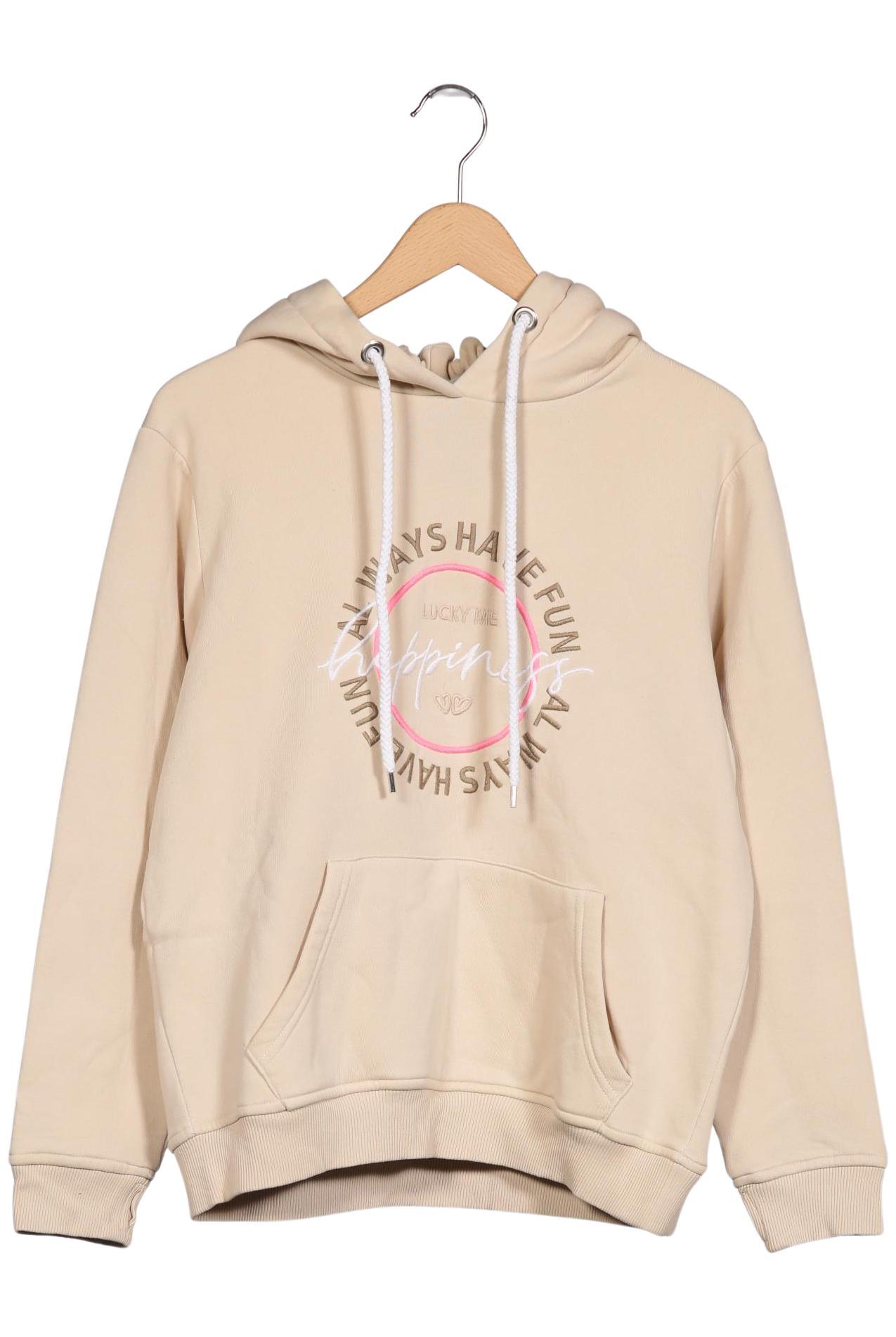 

Zwillingsherz Damen Kapuzenpullover, beige, Gr. 36