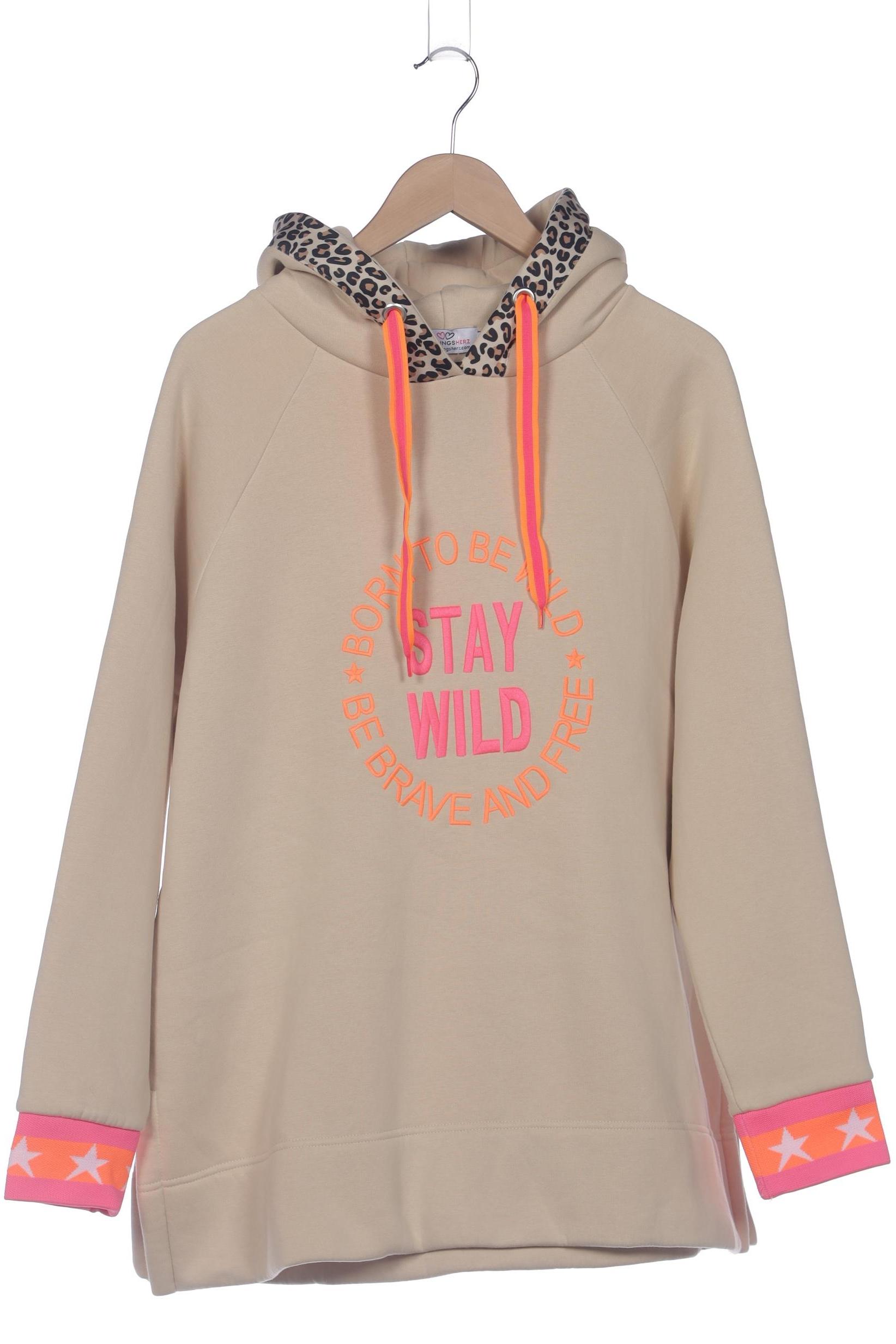 

Zwillingsherz Damen Kapuzenpullover, beige, Gr. 42