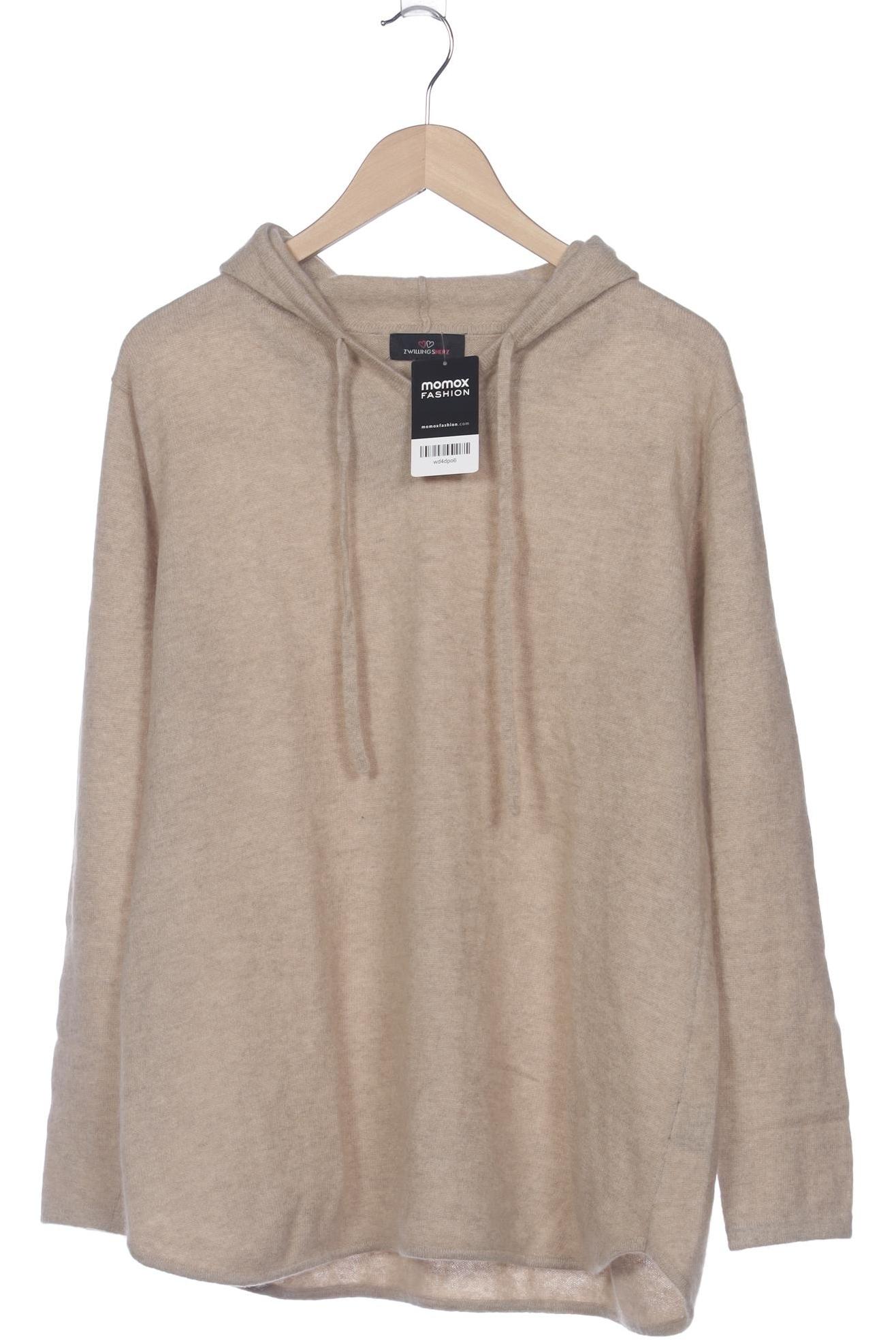

Zwillingsherz Damen Kapuzenpullover, beige, Gr. 42