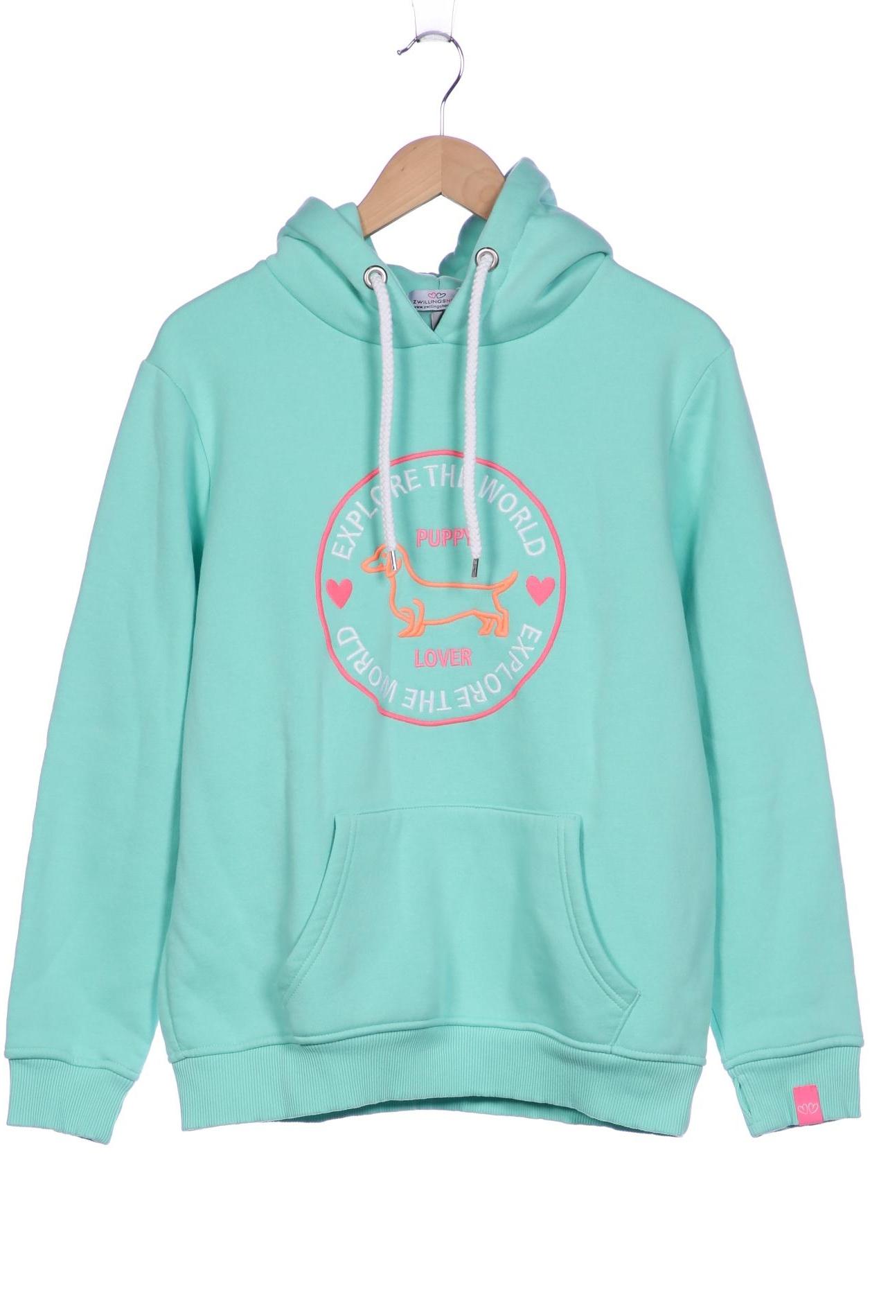 

Zwillingsherz Damen Kapuzenpullover, türkis, Gr. 42
