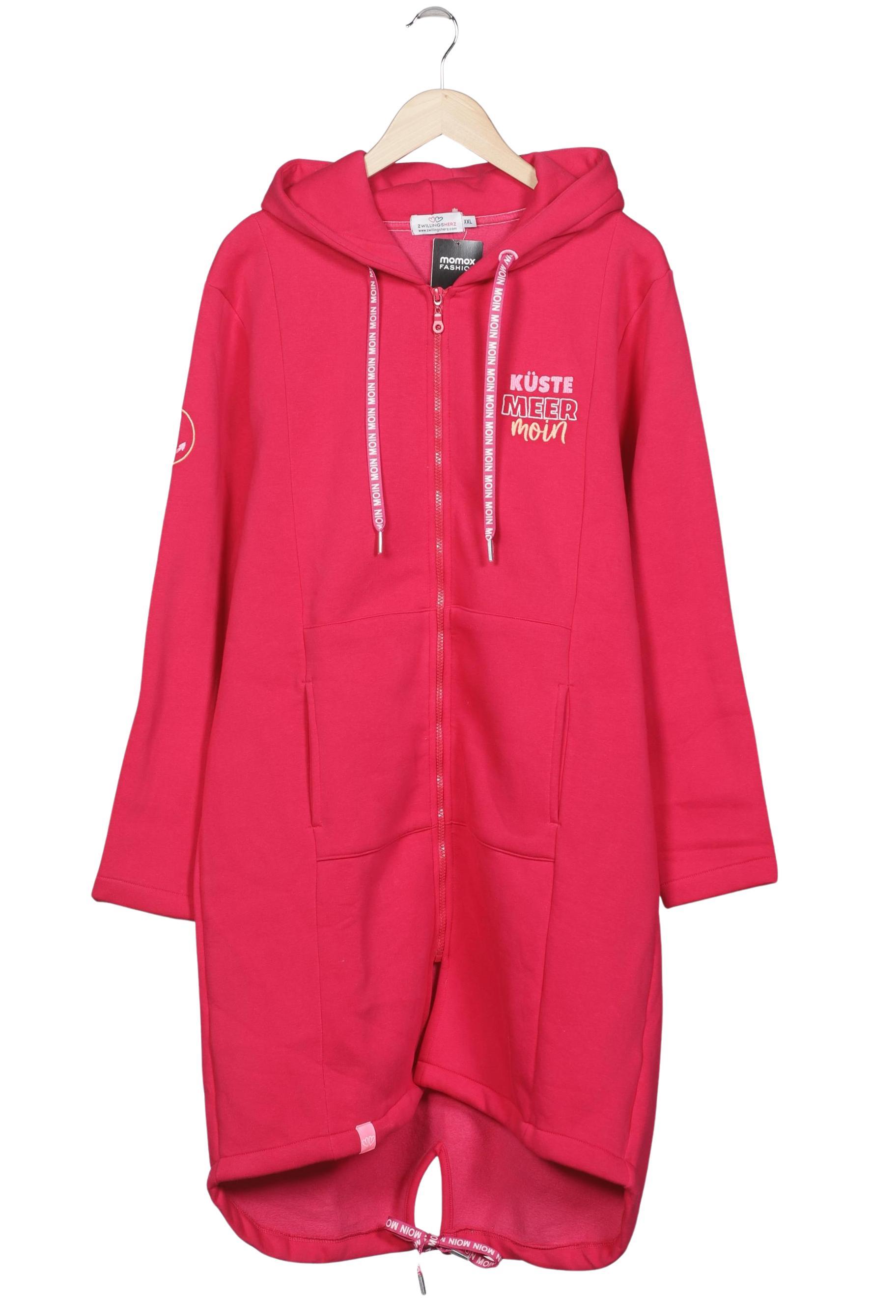 

Zwillingsherz Damen Kapuzenpullover, pink, Gr. 46