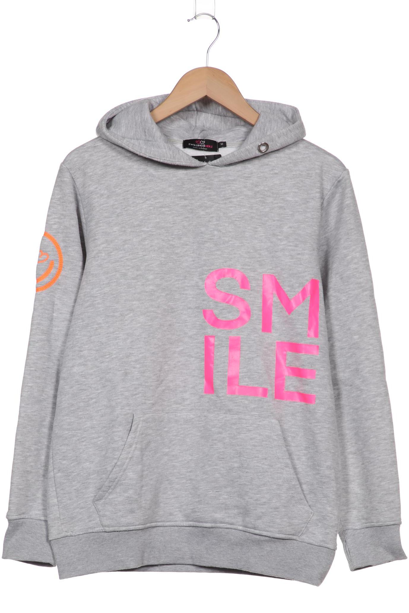 

Zwillingsherz Damen Kapuzenpullover, grau, Gr. 38