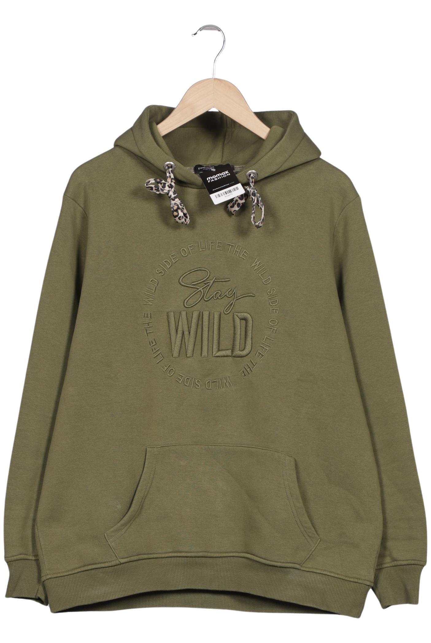 

Zwillingsherz Damen Kapuzenpullover, grün, Gr. 44