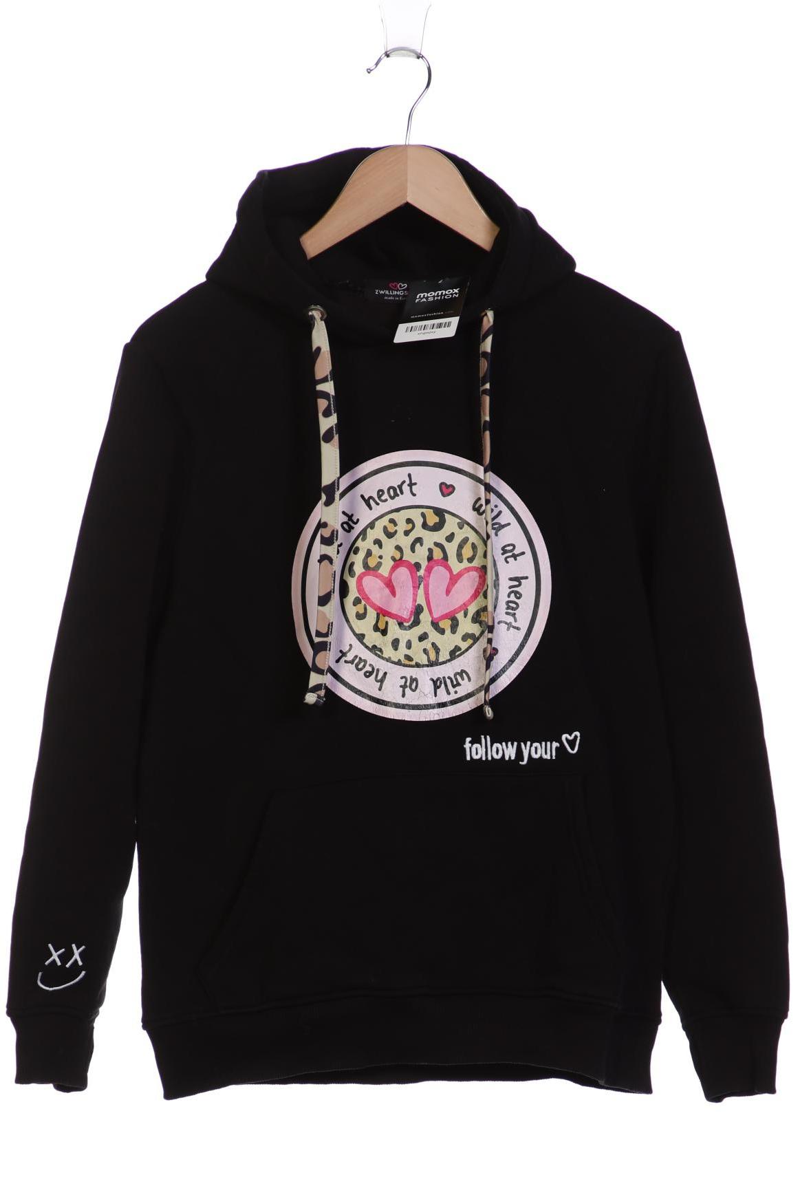 

Zwillingsherz Damen Kapuzenpullover, schwarz, Gr. 36