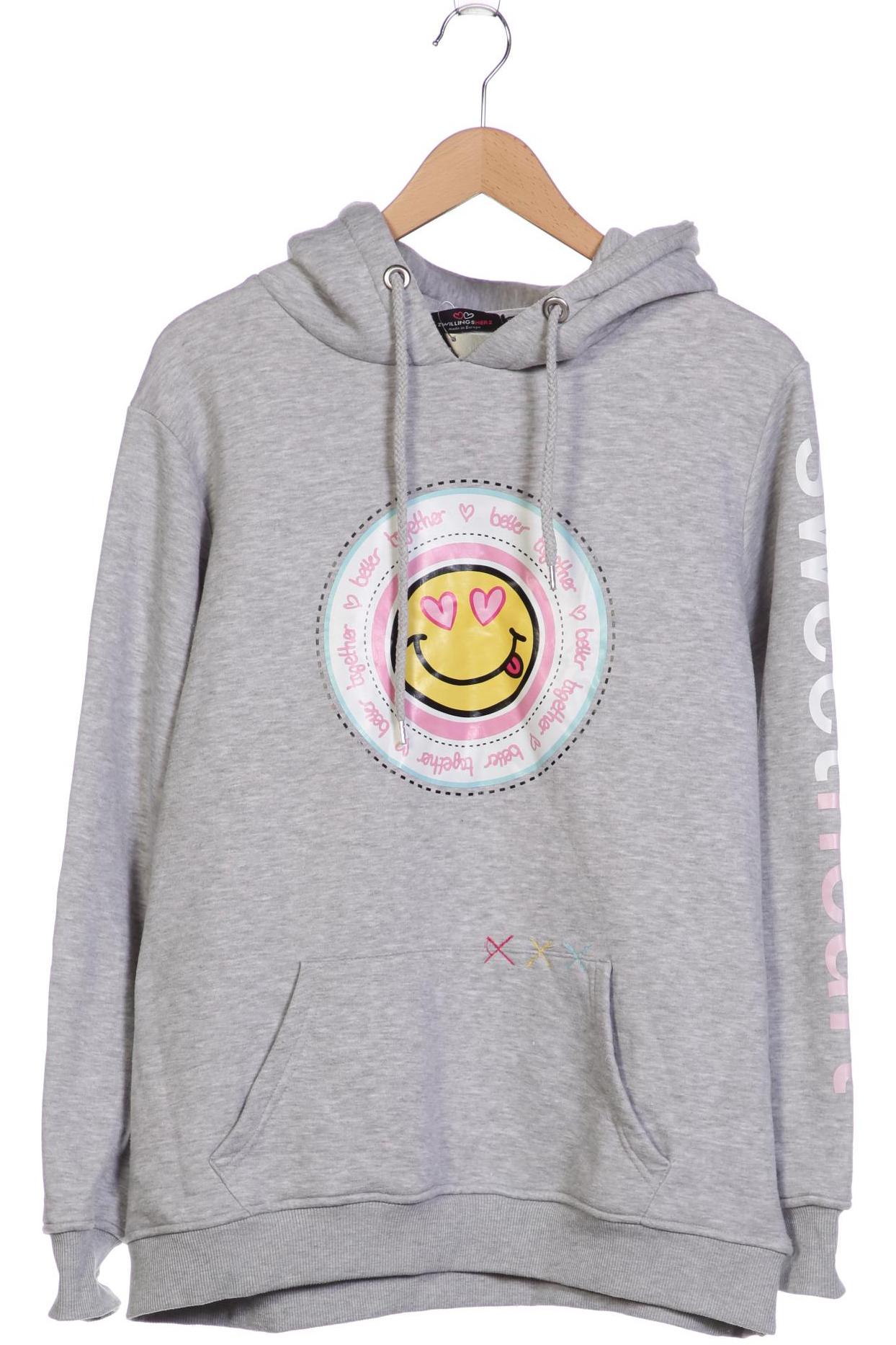 

Zwillingsherz Damen Kapuzenpullover, grau