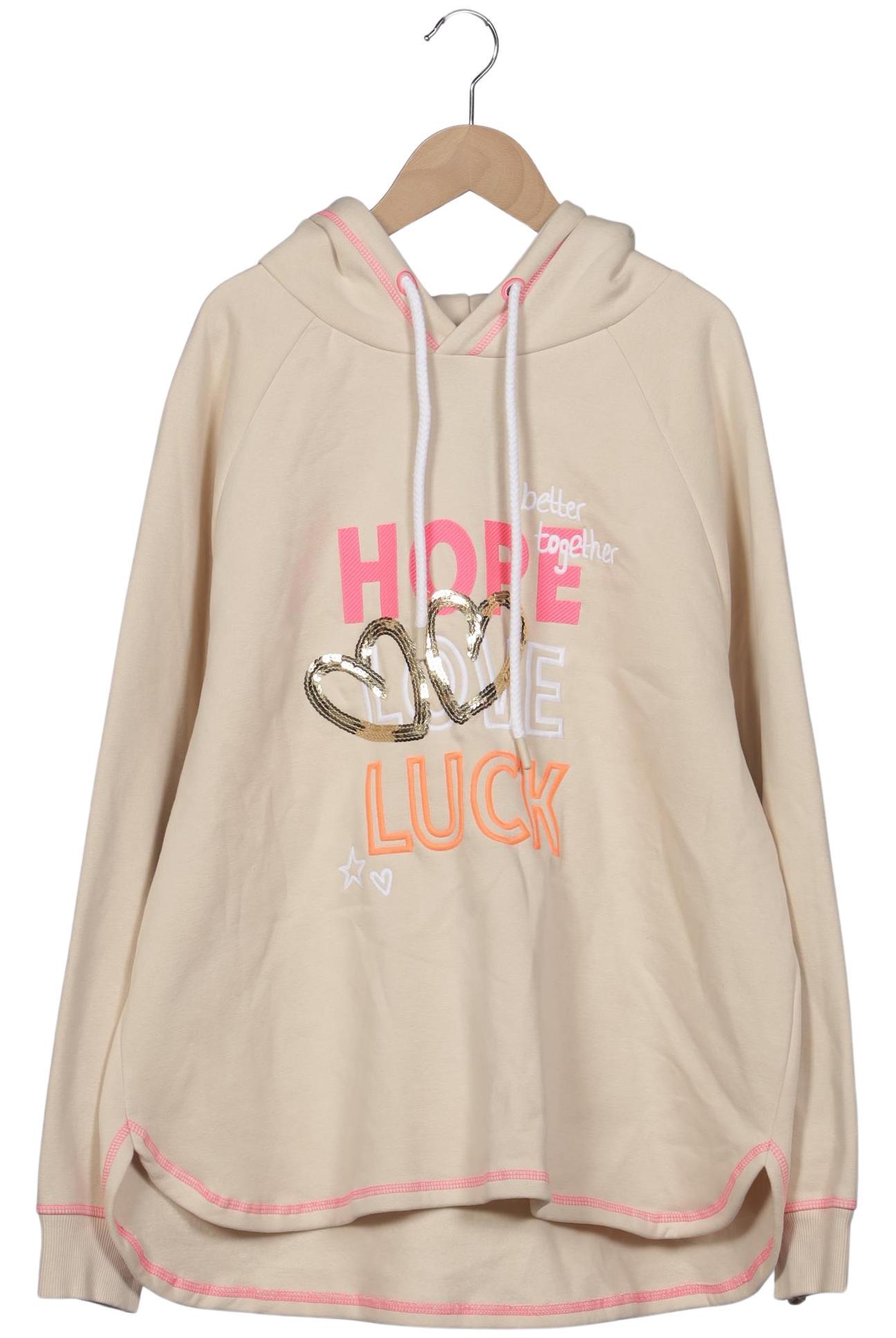 

Zwillingsherz Damen Kapuzenpullover, beige, Gr. 46