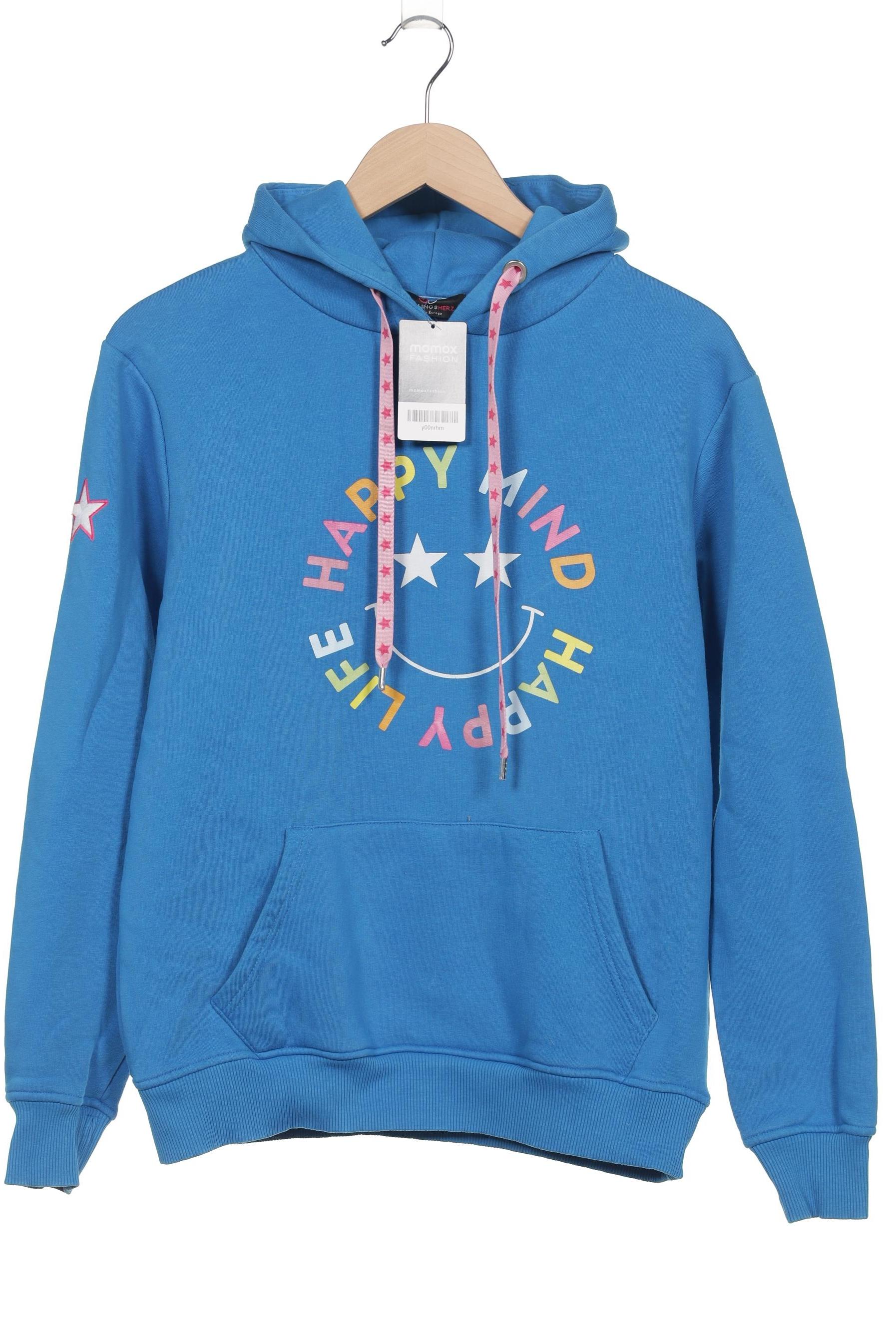 

Zwillingsherz Damen Kapuzenpullover, blau, Gr. 36