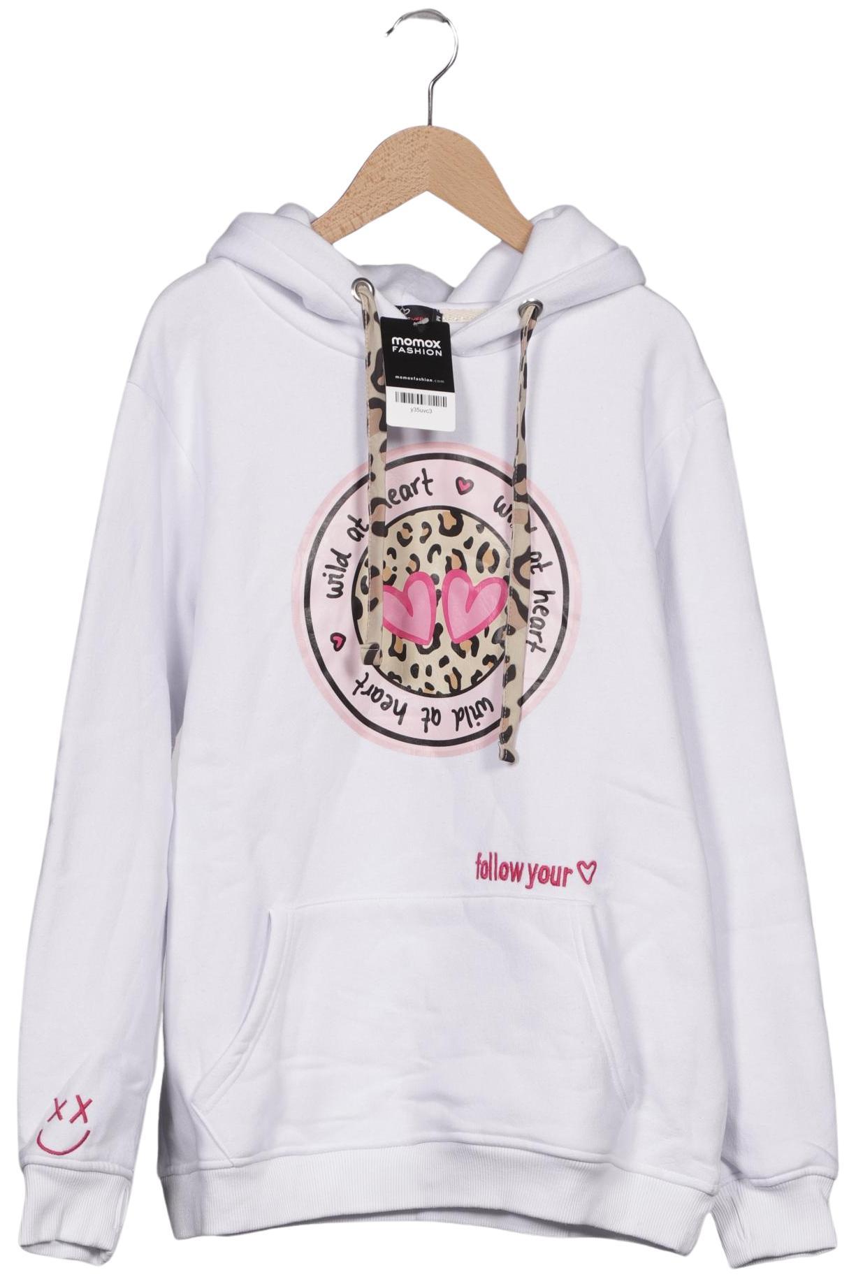 

Zwillingsherz Damen Kapuzenpullover, weiß, Gr. 38