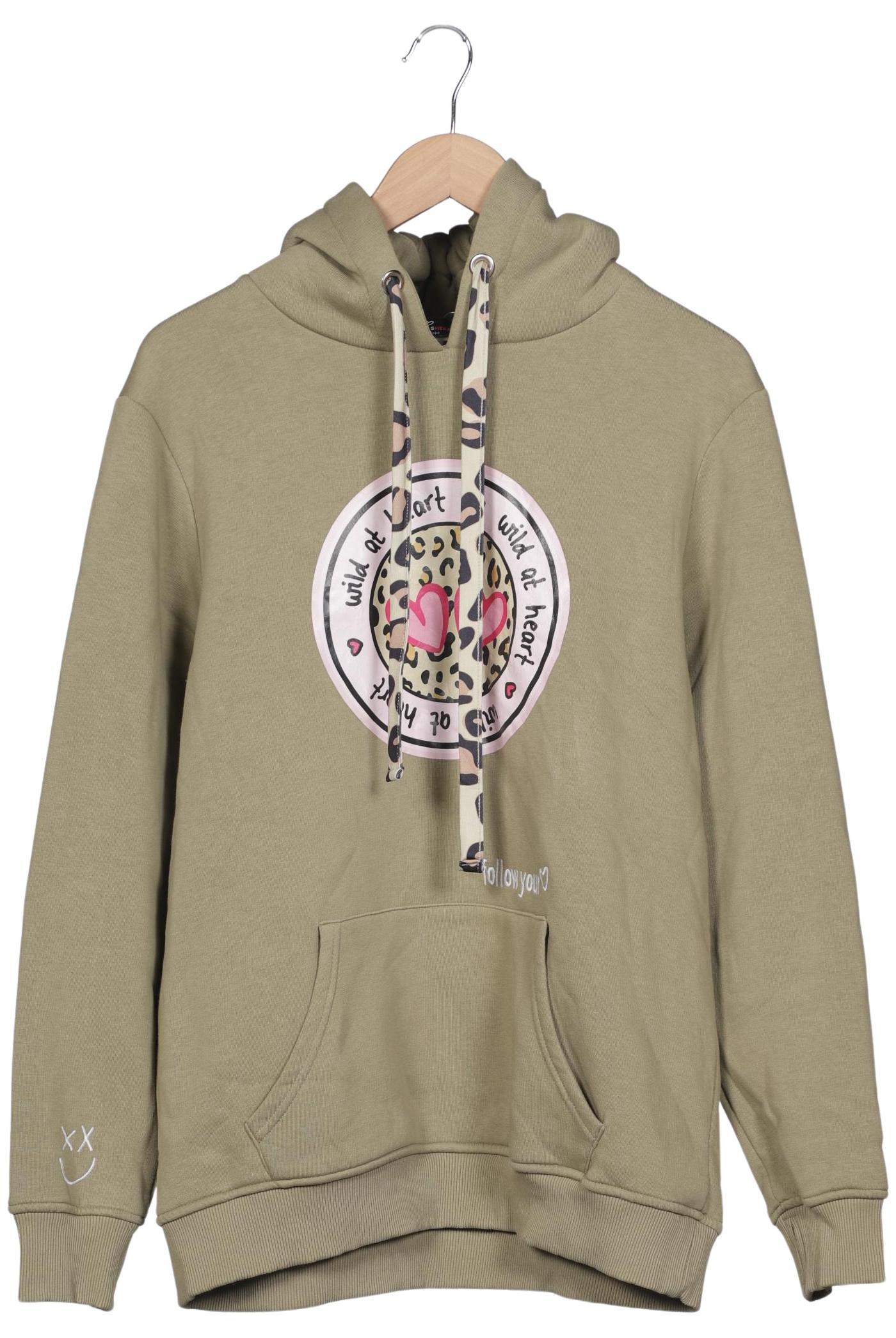 

Zwillingsherz Damen Kapuzenpullover, grün, Gr. 42