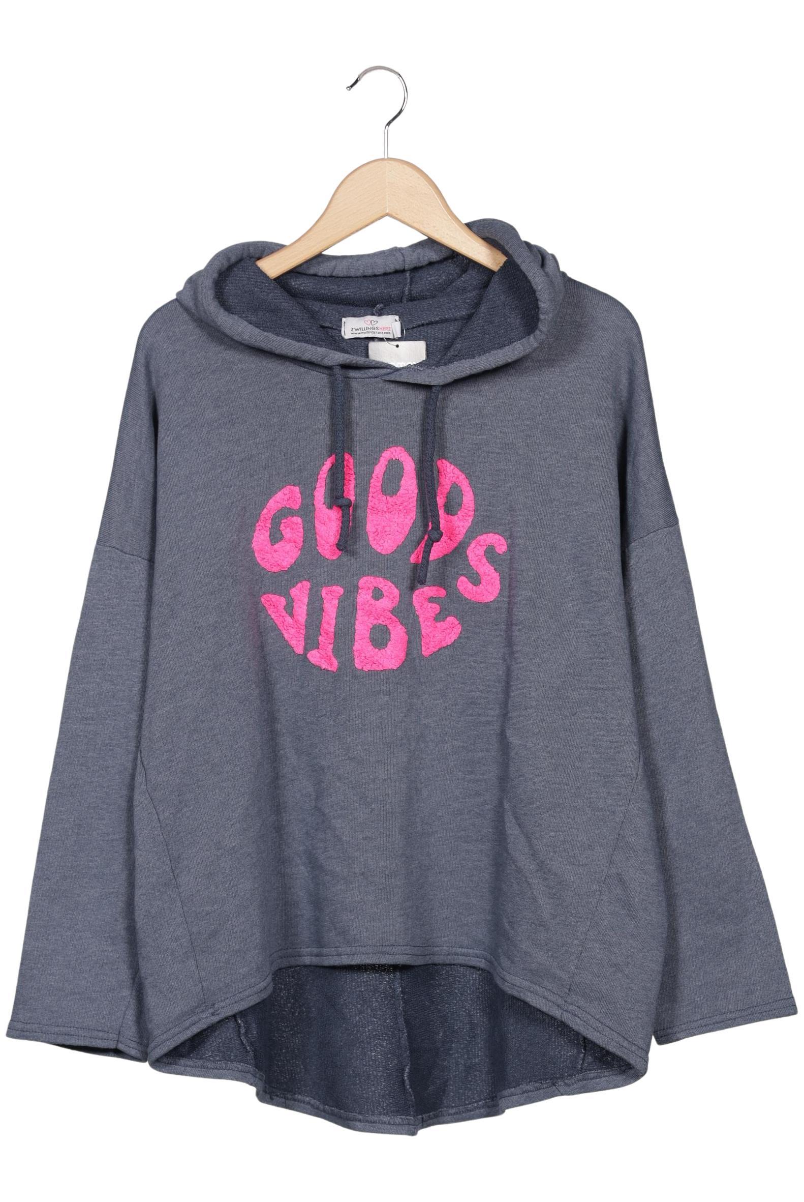 

Zwillingsherz Damen Kapuzenpullover, grau, Gr. 42