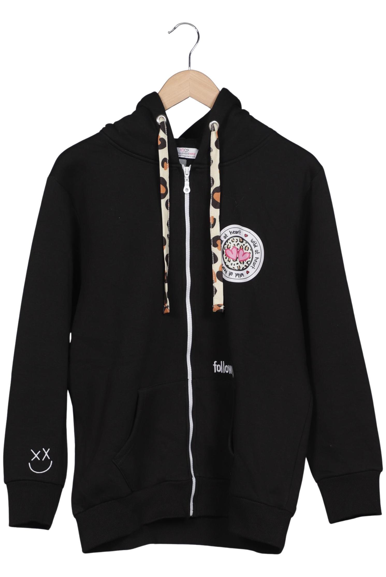 

Zwillingsherz Damen Kapuzenpullover, schwarz, Gr. 36