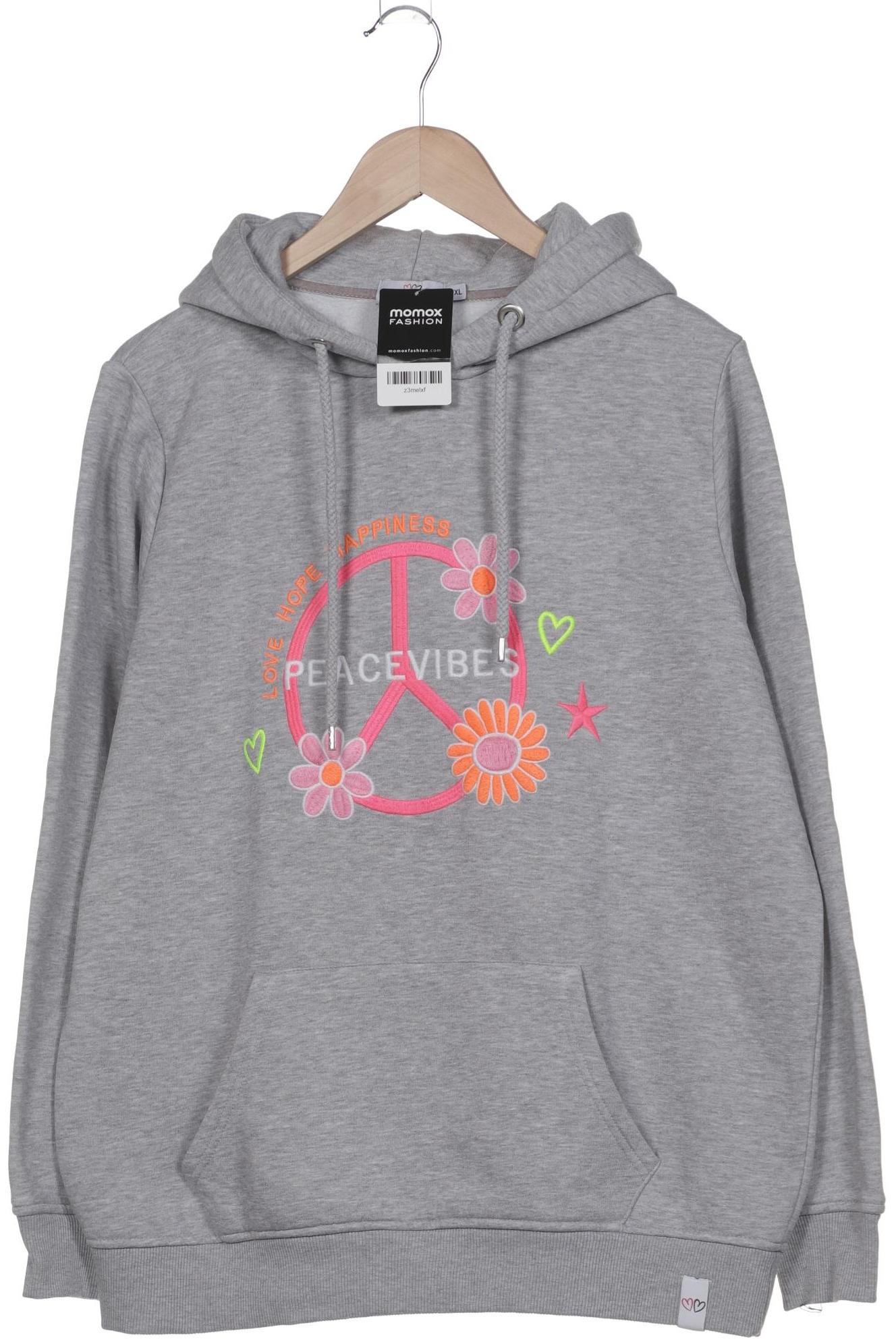 

Zwillingsherz Damen Kapuzenpullover, grau, Gr. 42
