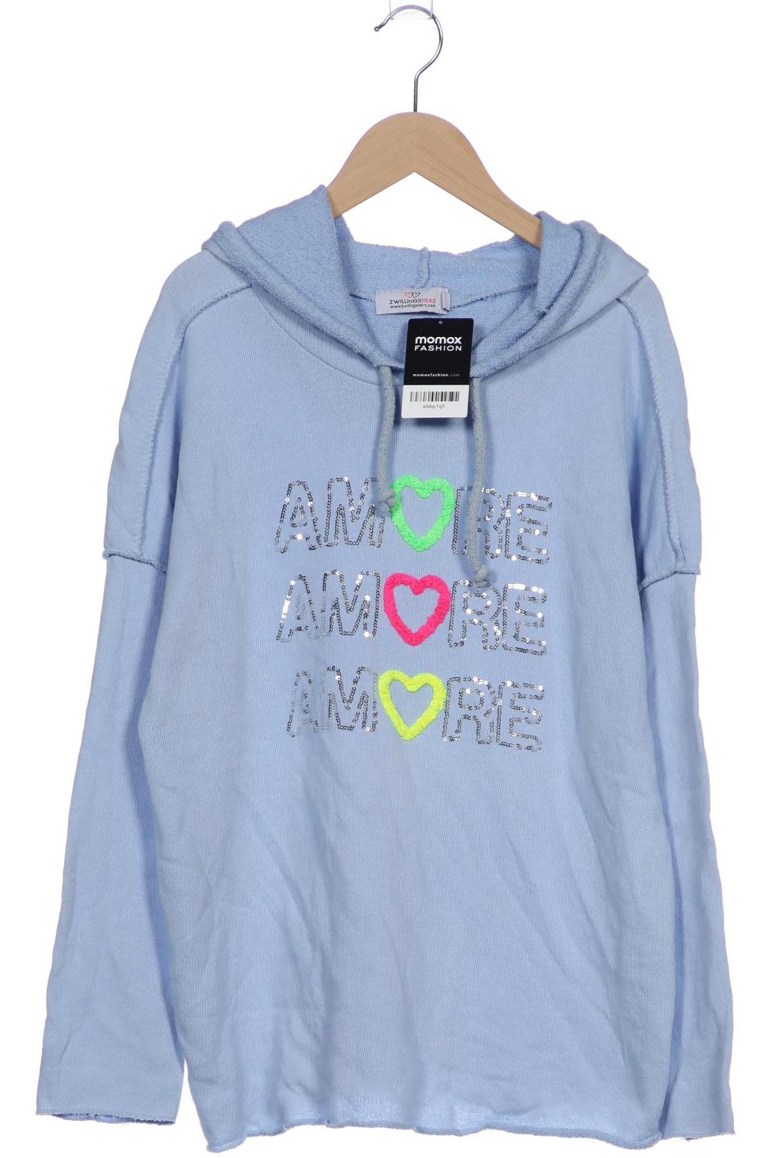 

Zwillingsherz Damen Kapuzenpullover, blau, Gr. 36