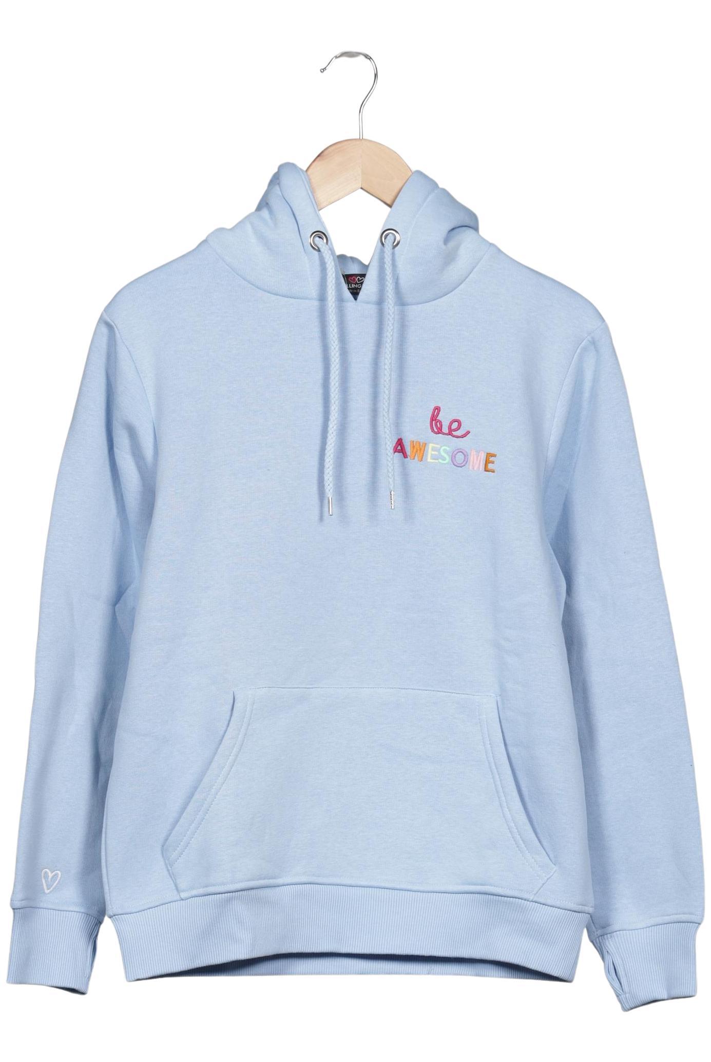 

Zwillingsherz Damen Kapuzenpullover, hellblau, Gr. 36