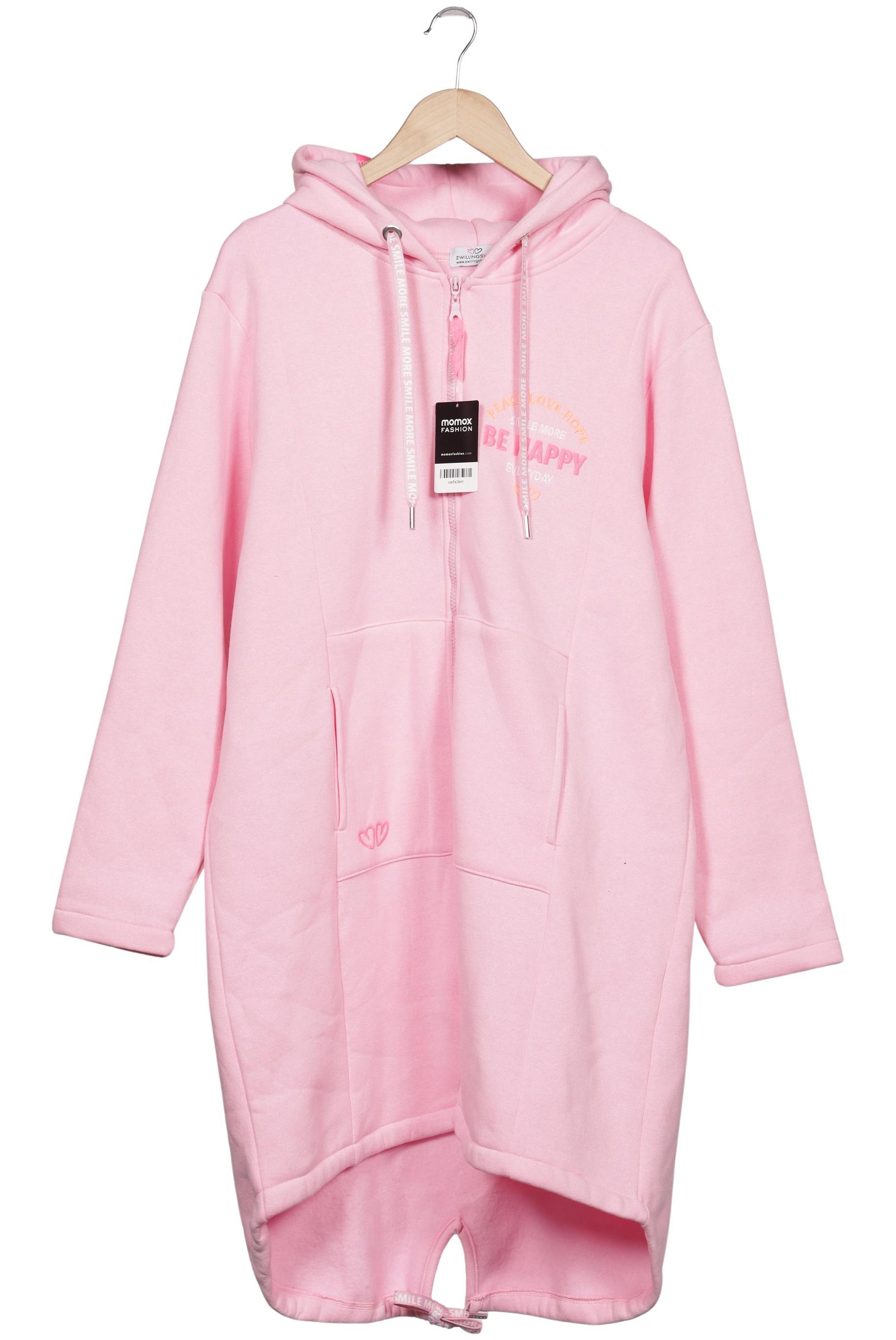 

Zwillingsherz Damen Kapuzenpullover, pink, Gr. 46