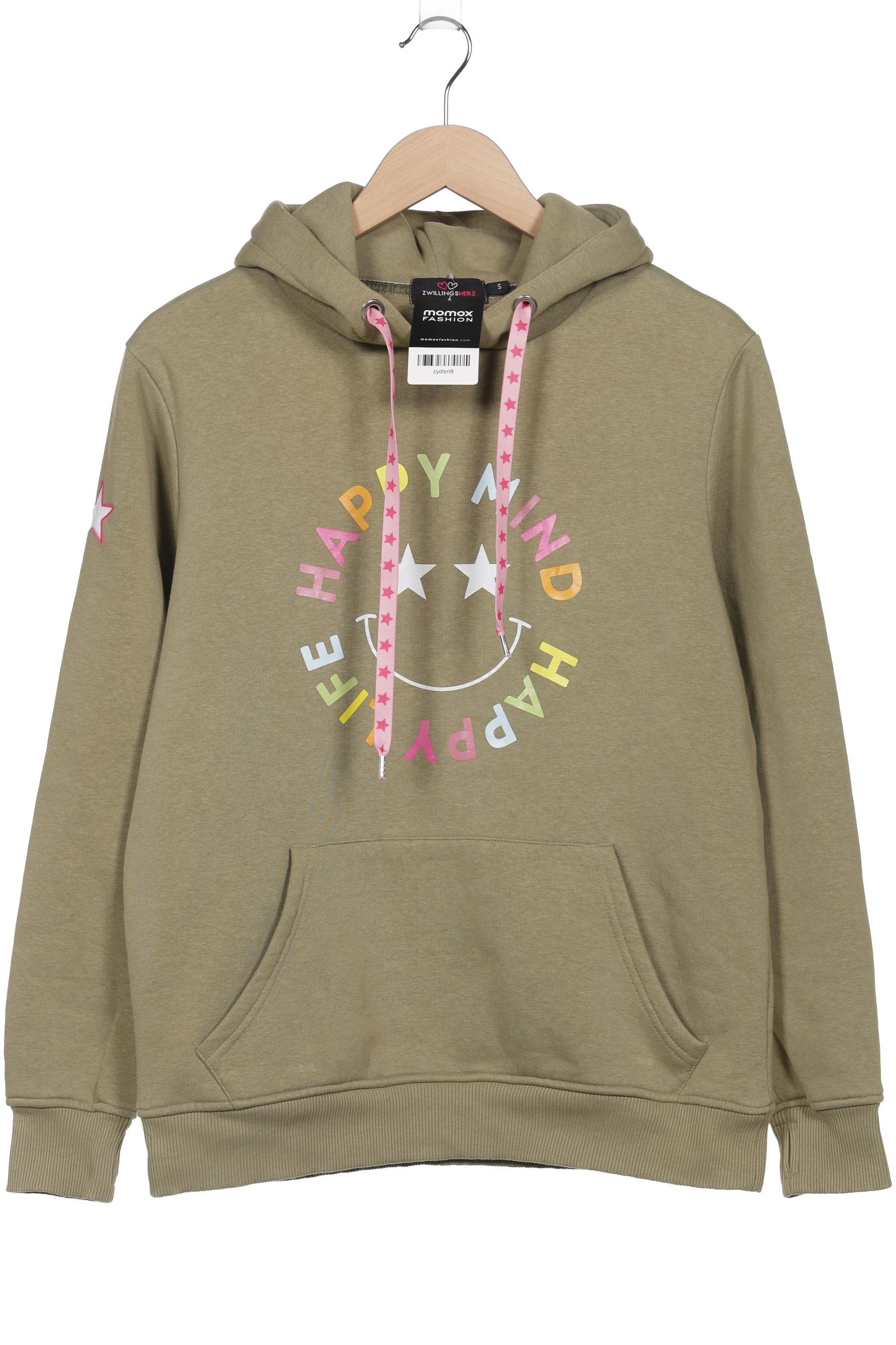 

Zwillingsherz Damen Kapuzenpullover, grün, Gr. 36