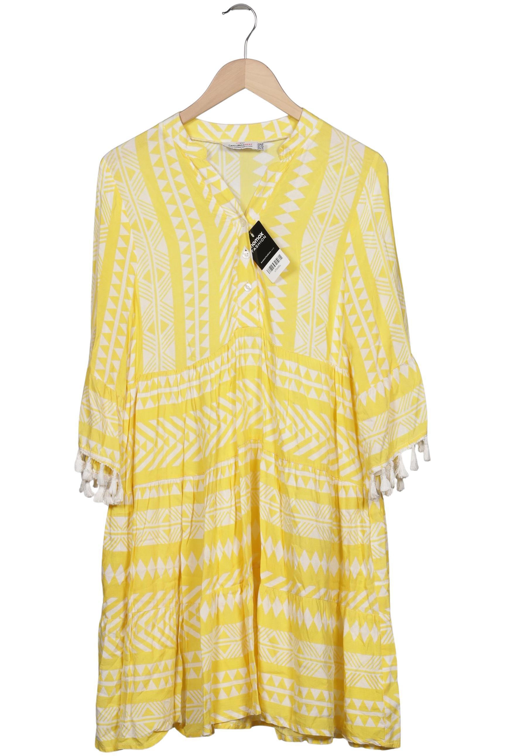 

Zwillingsherz Damen Kleid, gelb, Gr. uni