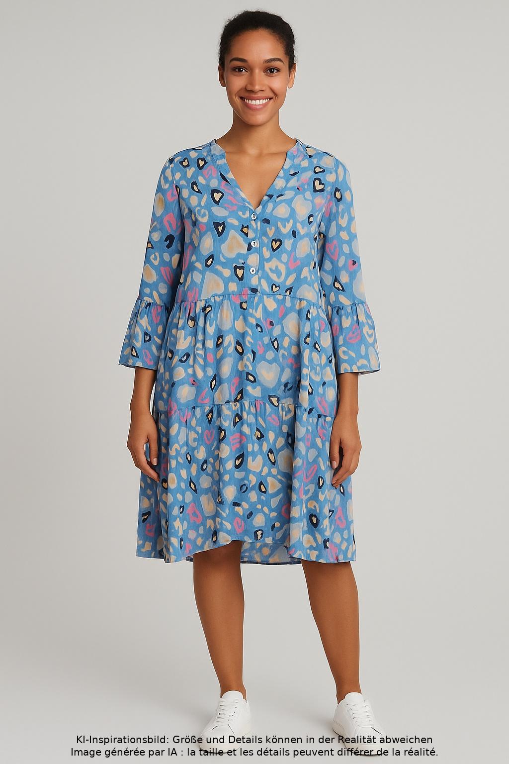 

Zwillingsherz Damen Kleid, mehrfarbig, Gr. 42