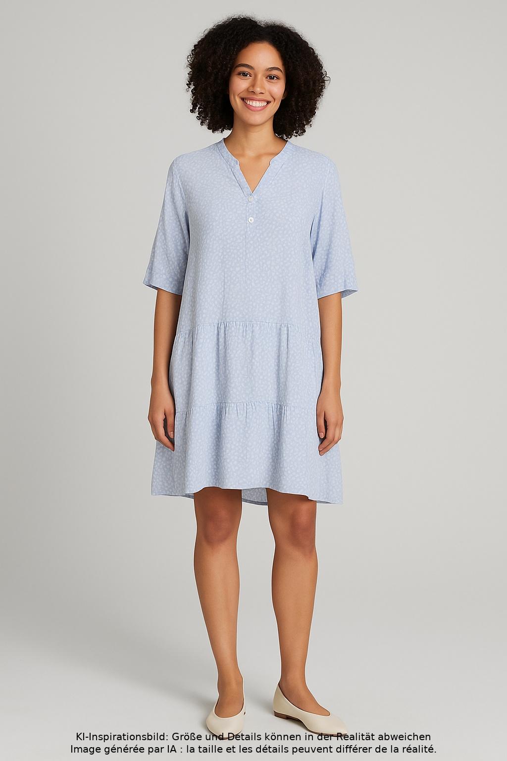 

Zwillingsherz Damen Kleid, hellblau, Gr. uni