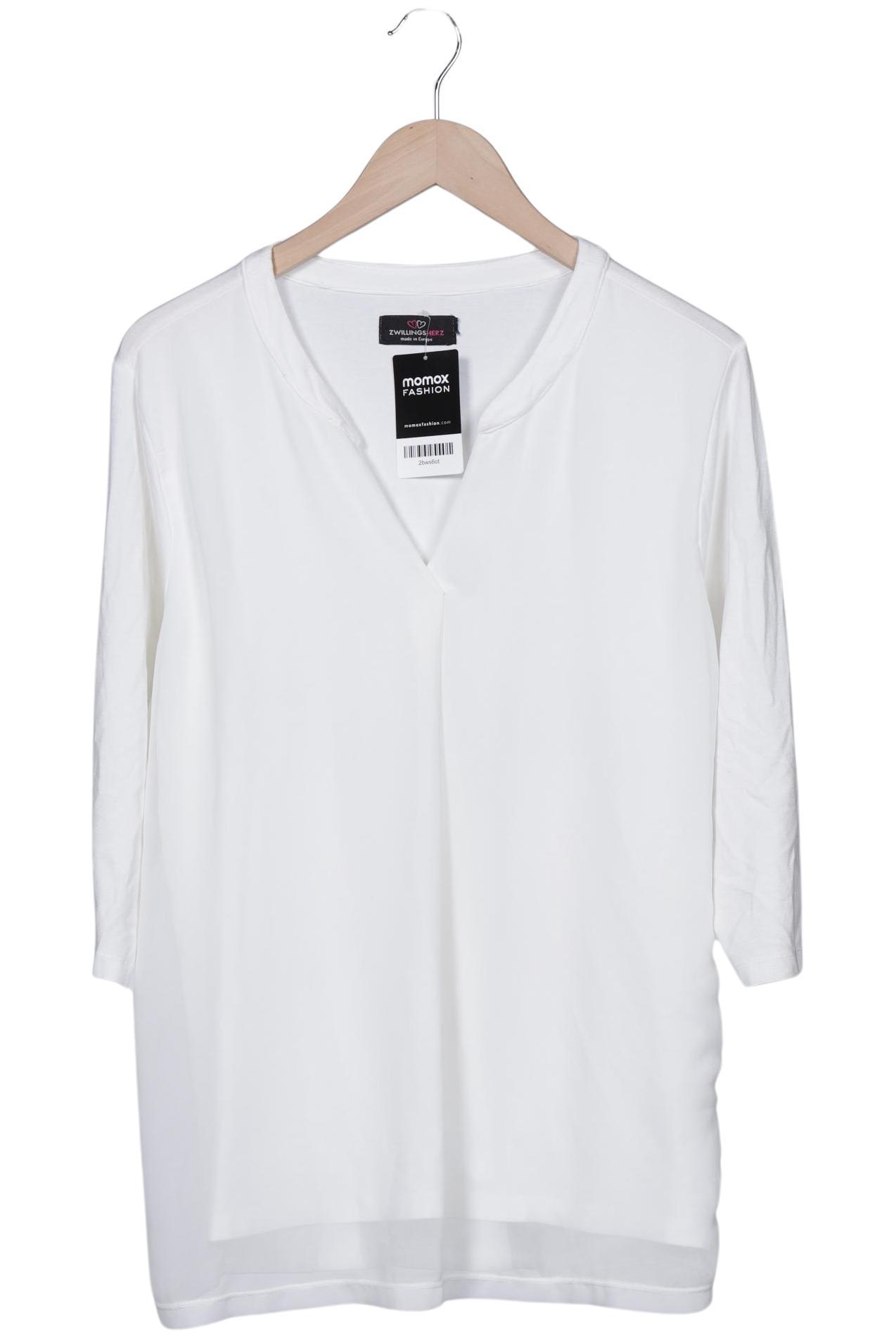 

Zwillingsherz Damen Langarmshirt, weiß, Gr. 44