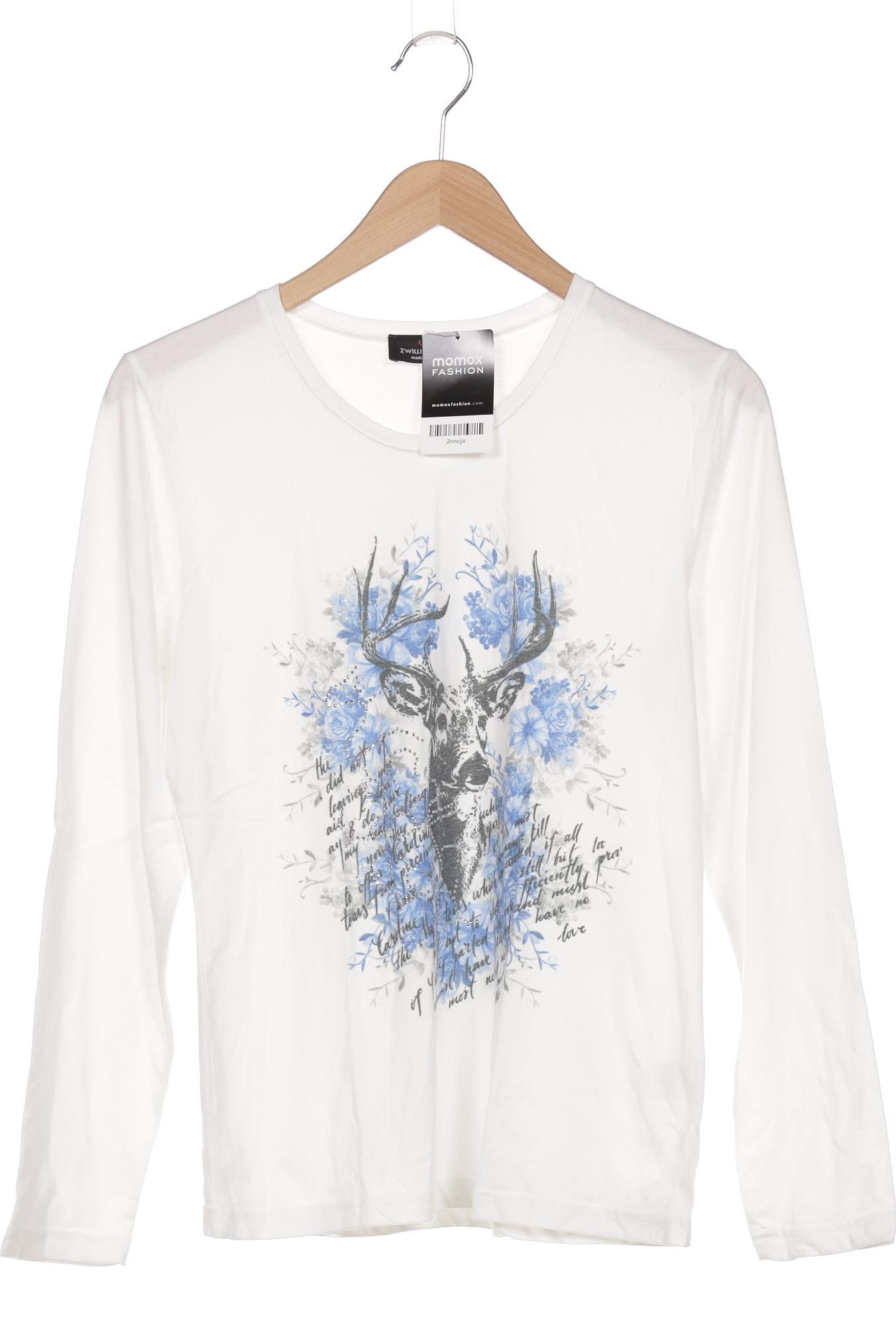 

Zwillingsherz Damen Langarmshirt, weiß, Gr. 42