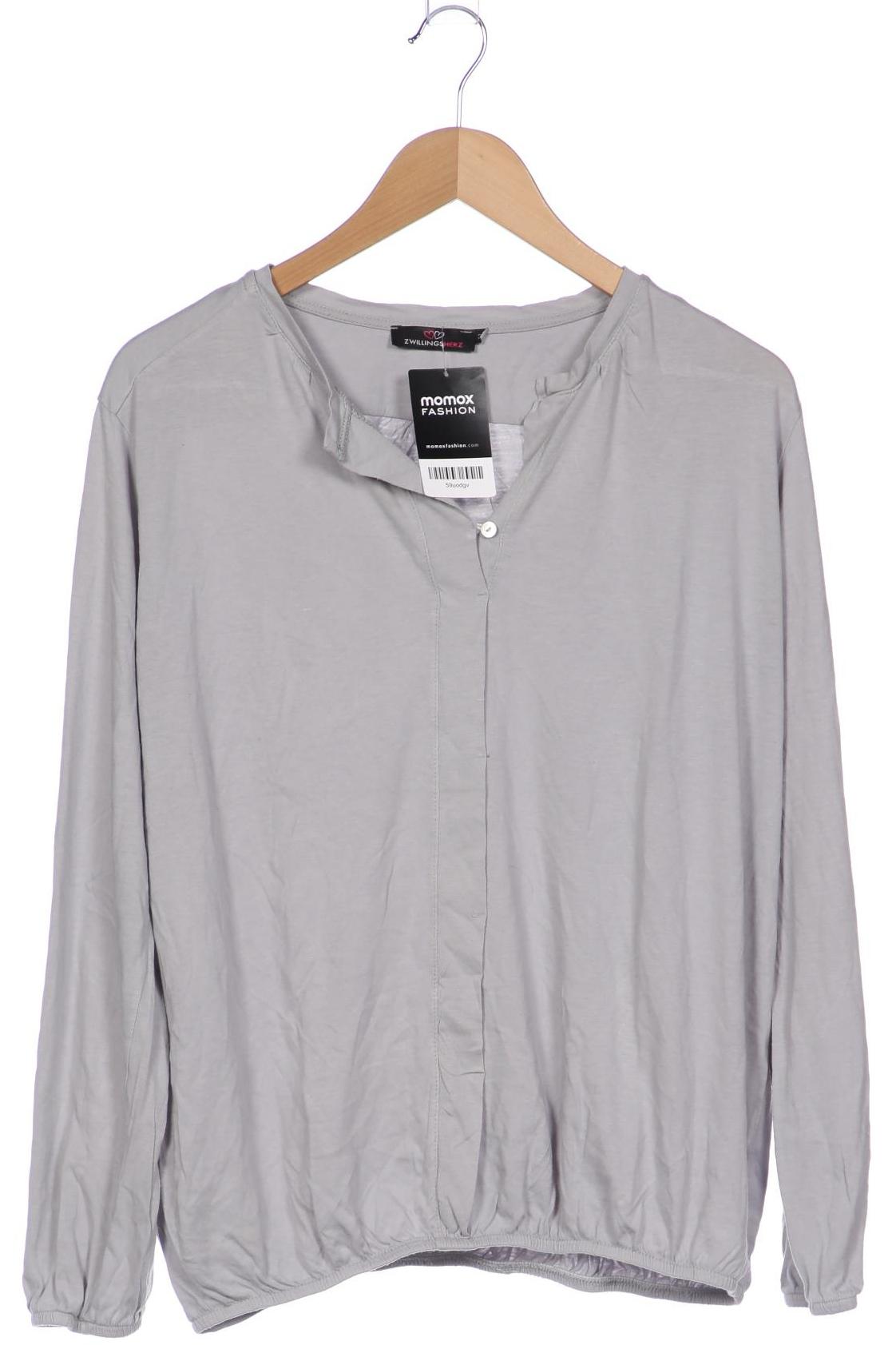 

Zwillingsherz Damen Langarmshirt, grau, Gr. 42