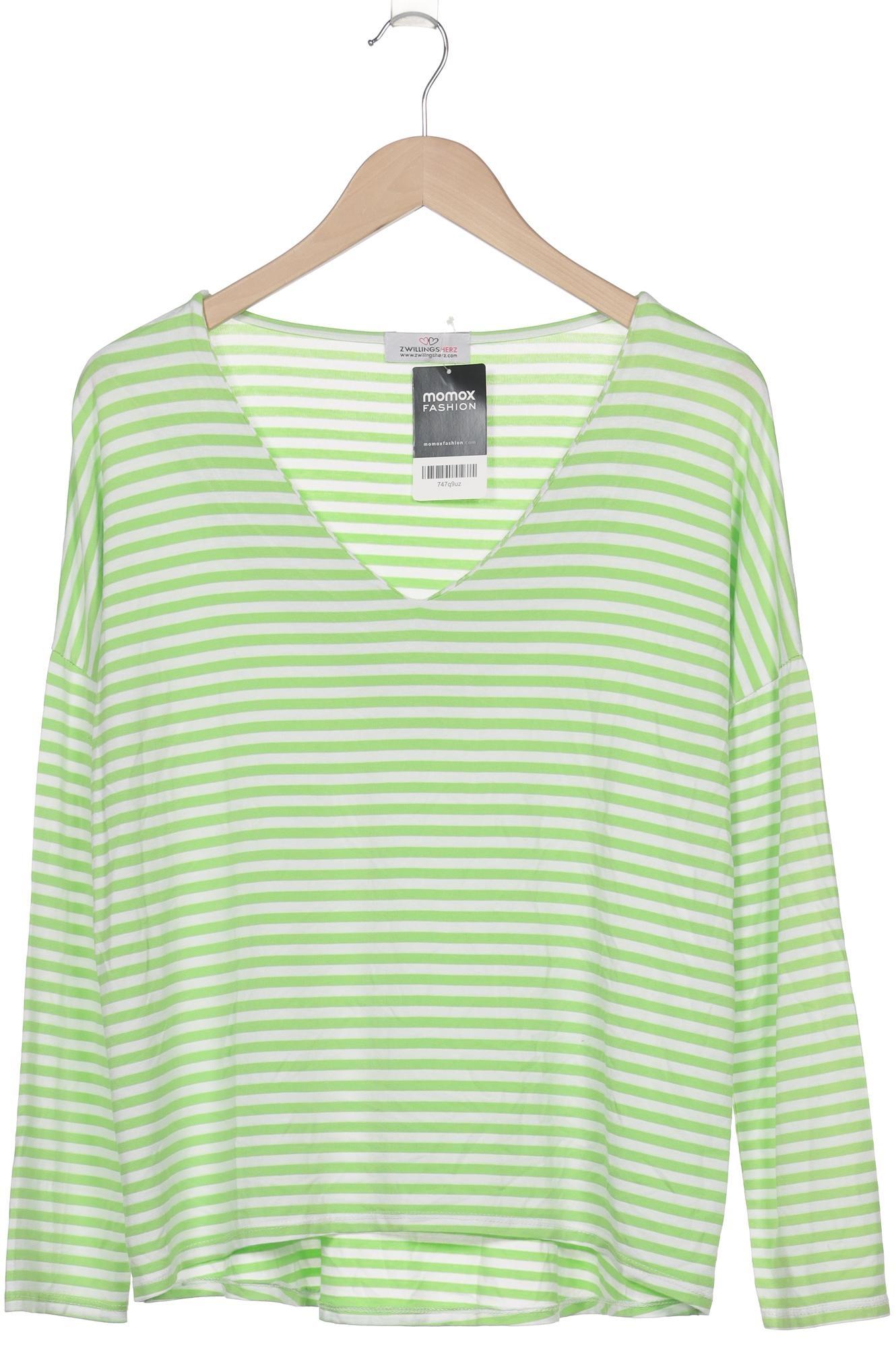 

Zwillingsherz Damen Langarmshirt, hellgrün, Gr. 36