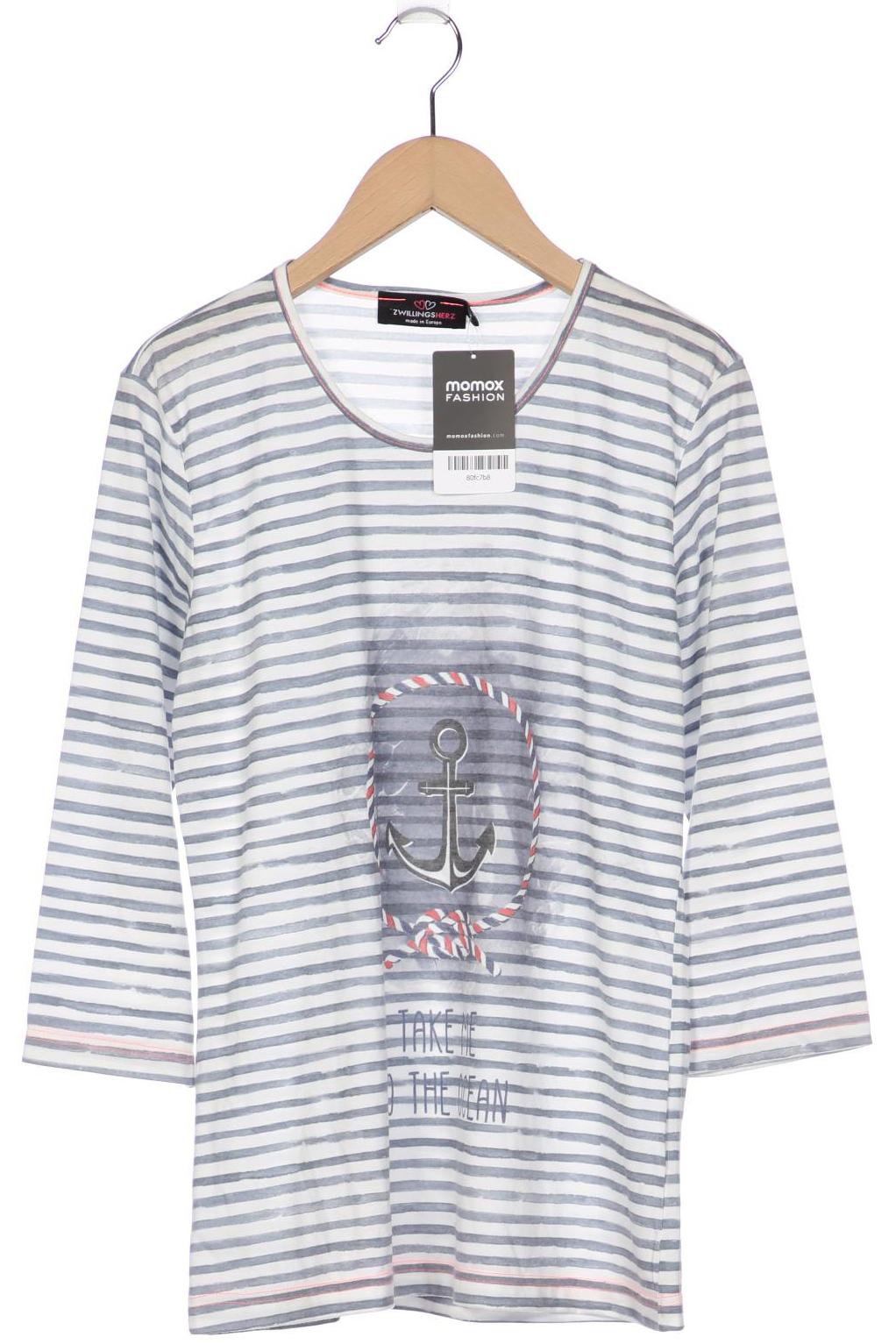 

Zwillingsherz Damen Langarmshirt, weiß, Gr. 36