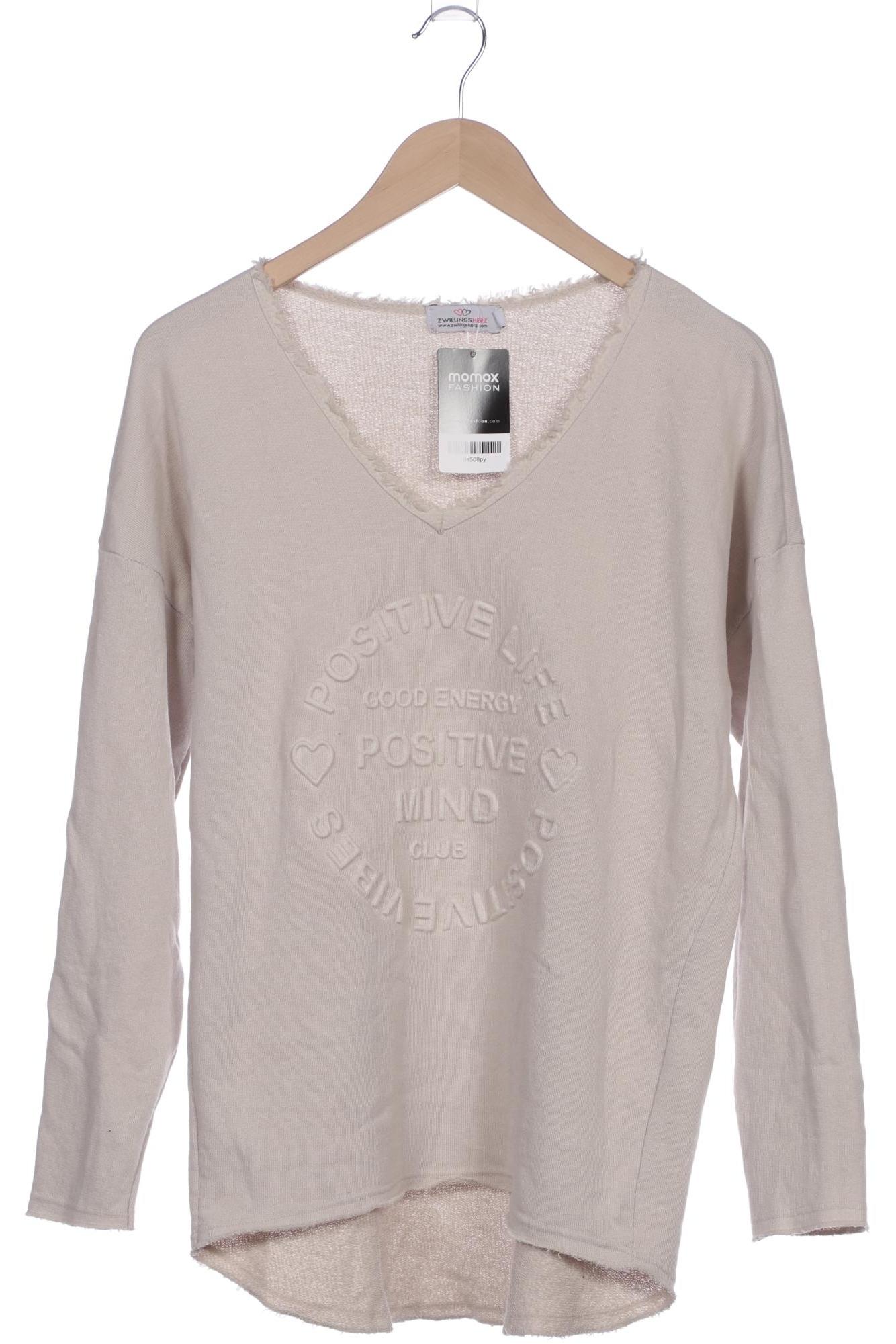 

Zwillingsherz Damen Langarmshirt, beige, Gr. 36