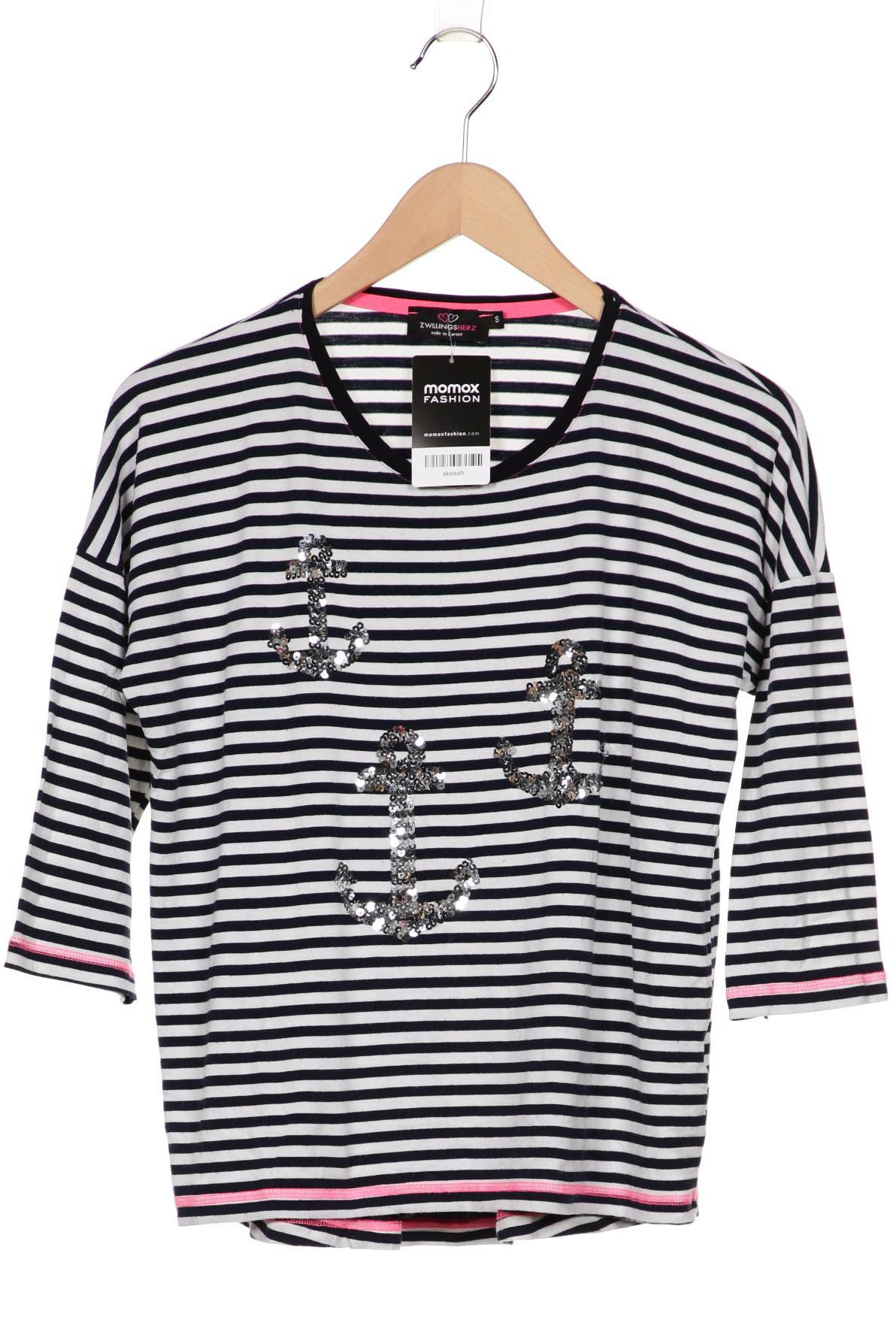 

Zwillingsherz Damen Langarmshirt, marineblau, Gr. 36