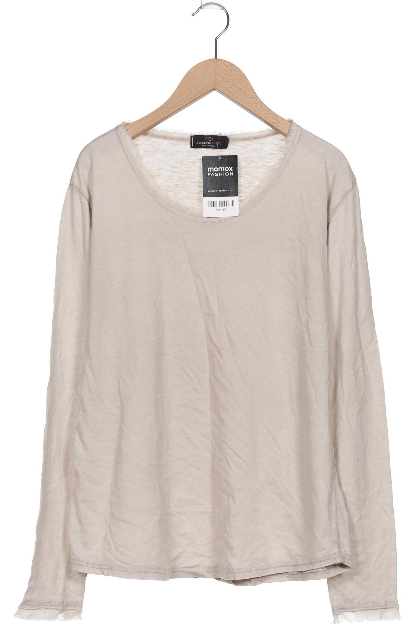 

Zwillingsherz Damen Langarmshirt, beige, Gr. 36