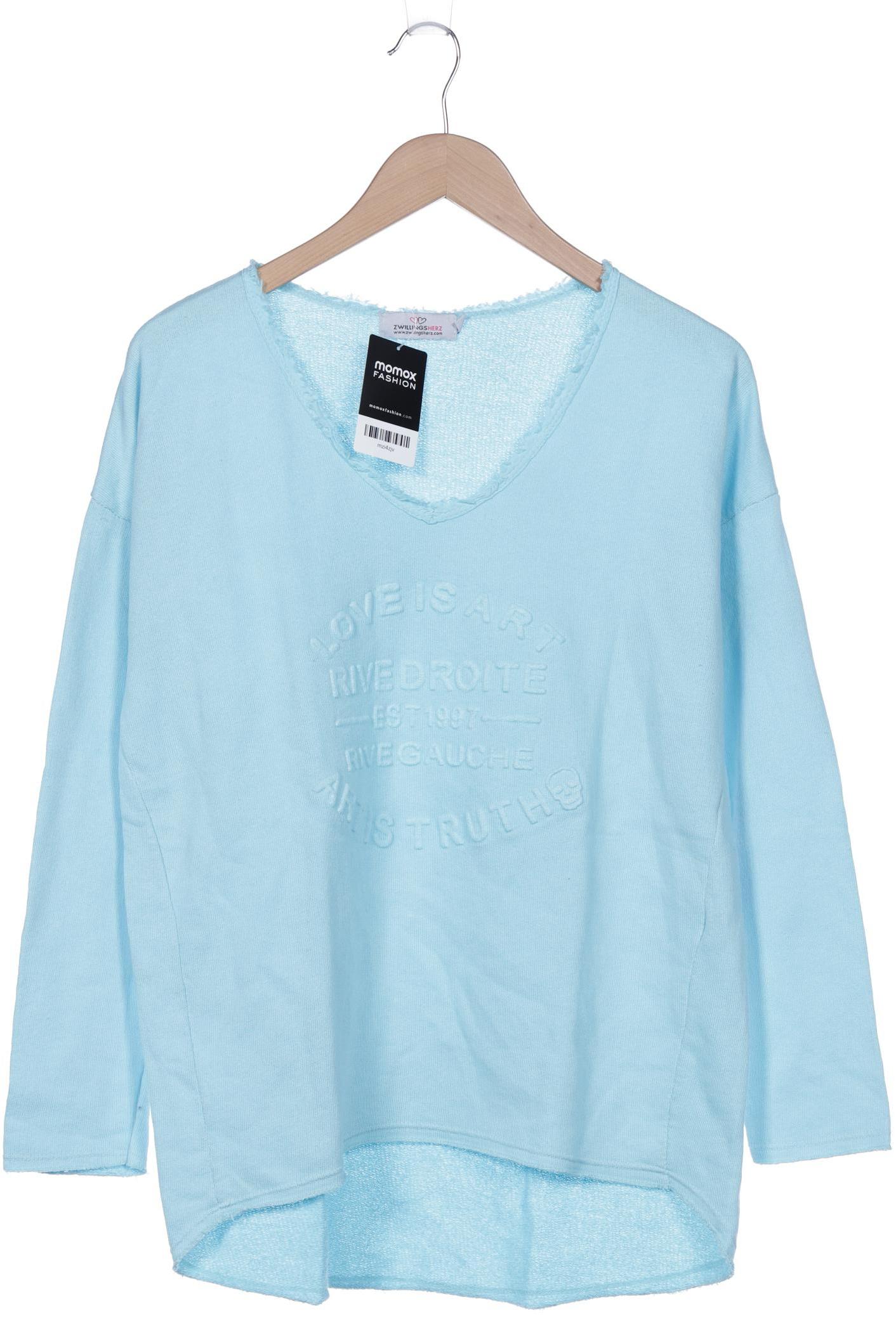 

Zwillingsherz Damen Langarmshirt, hellblau, Gr. 36