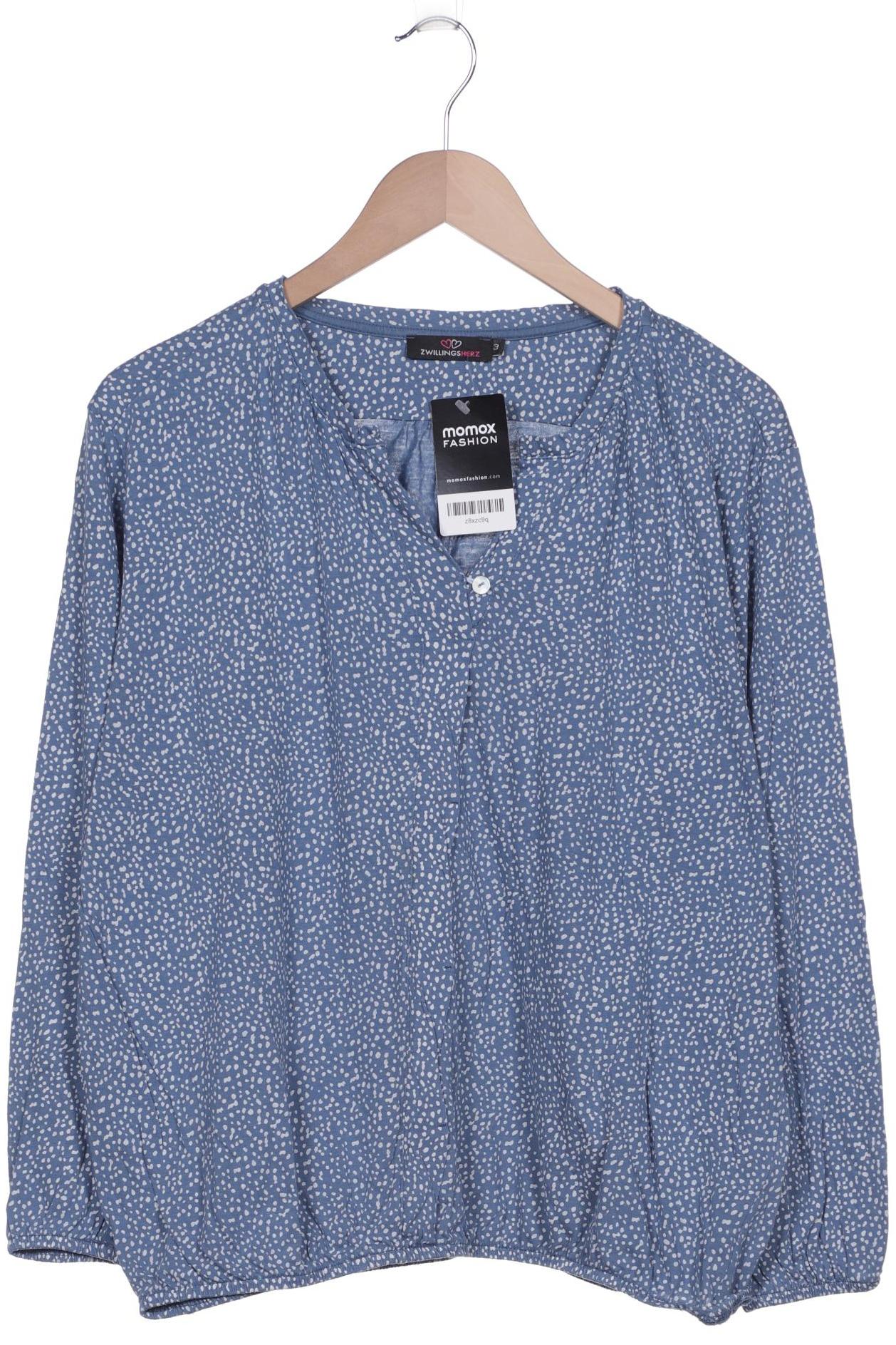 

Zwillingsherz Damen Langarmshirt, blau