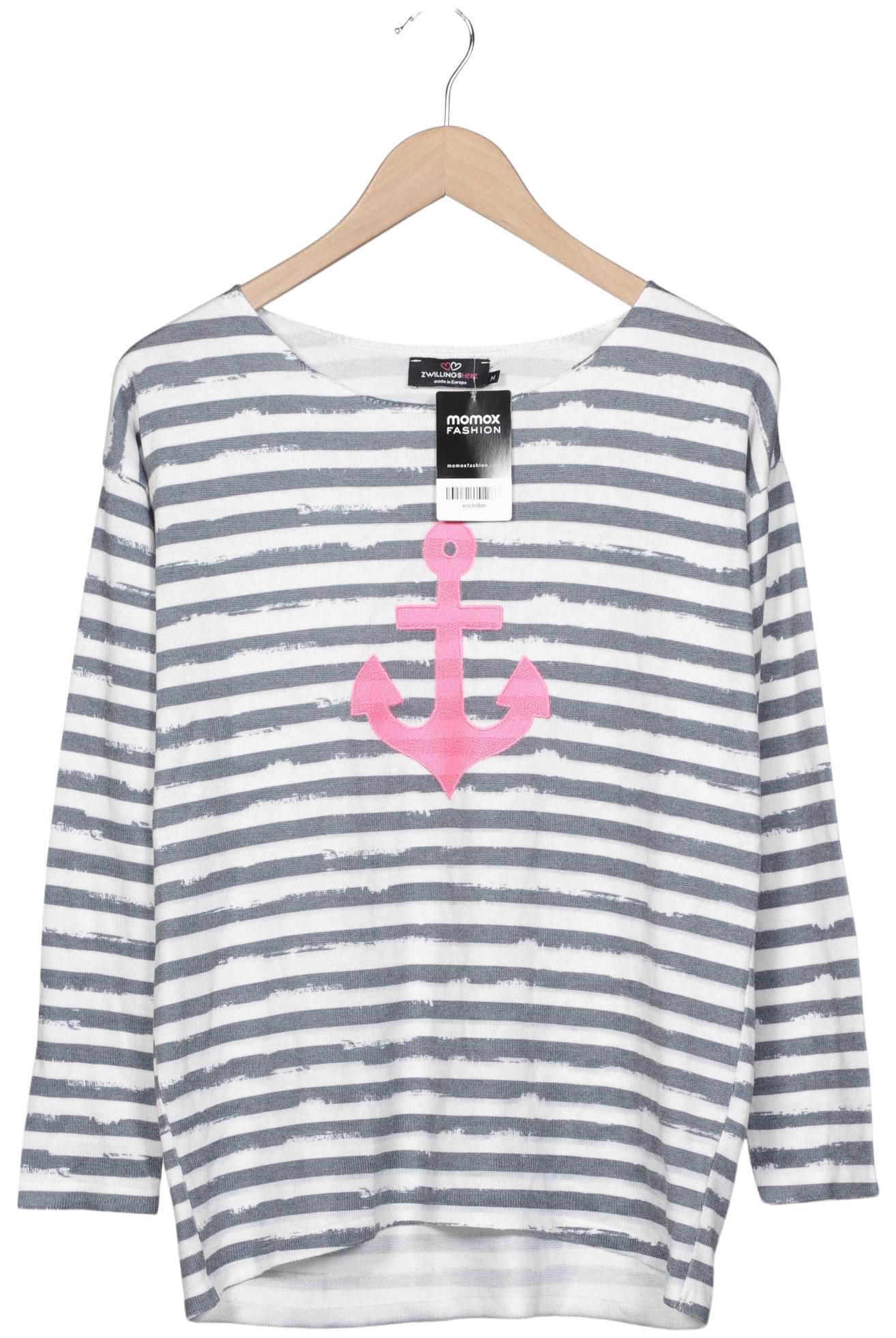 

Zwillingsherz Damen Langarmshirt, grau, Gr. 38