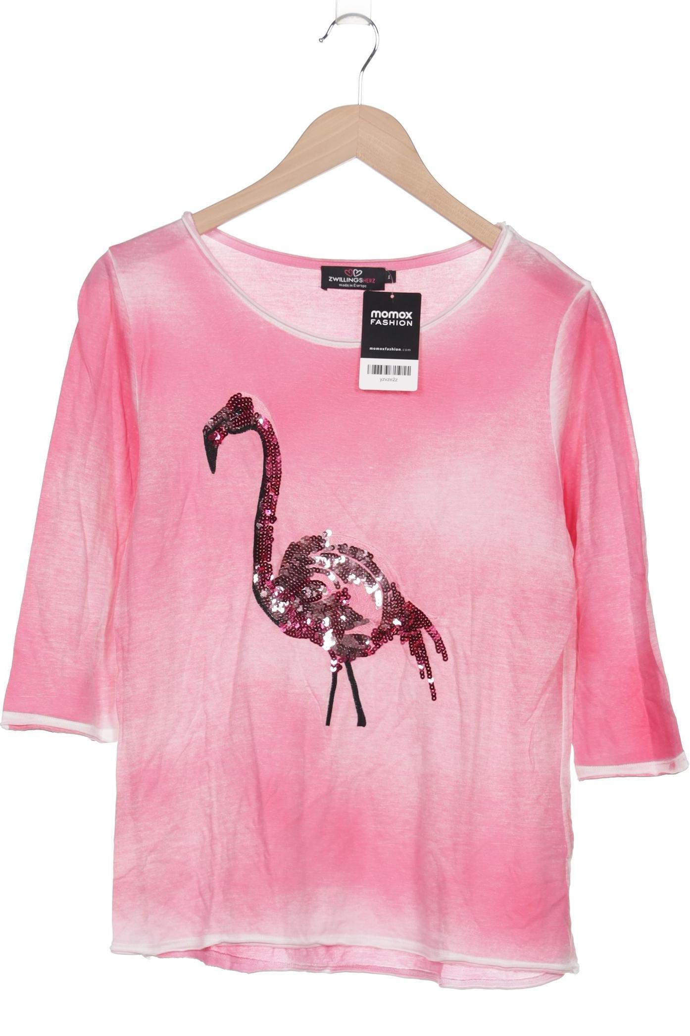 

Zwillingsherz Damen Langarmshirt, pink, Gr. 38