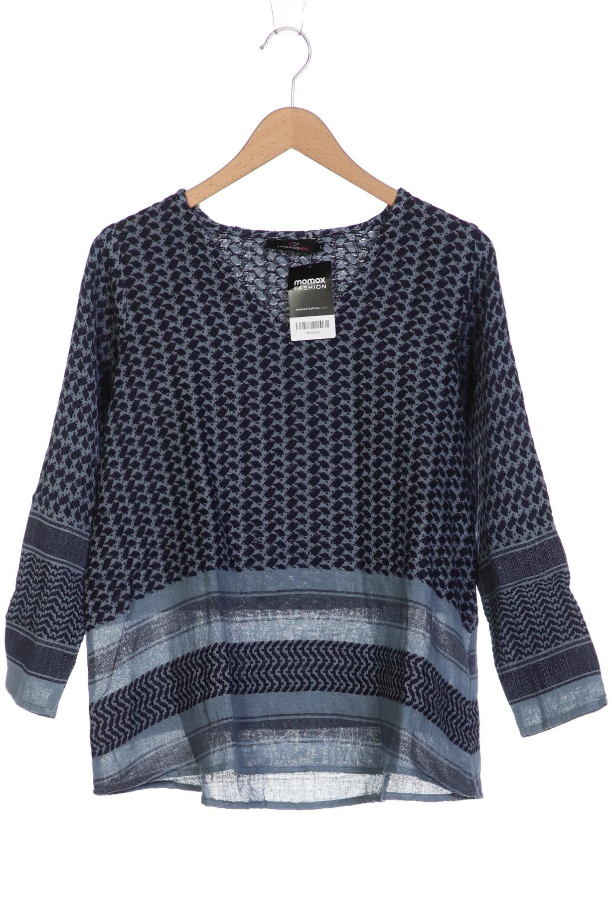 

Zwillingsherz Damen Langarmshirt, blau