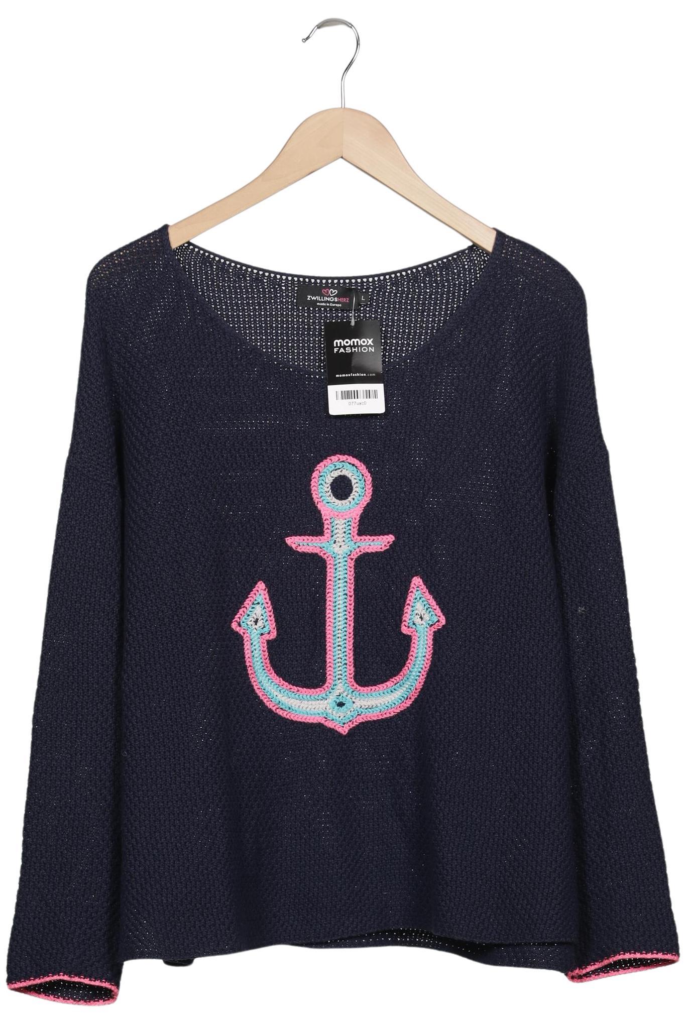 

Zwillingsherz Damen Pullover, marineblau, Gr. 42