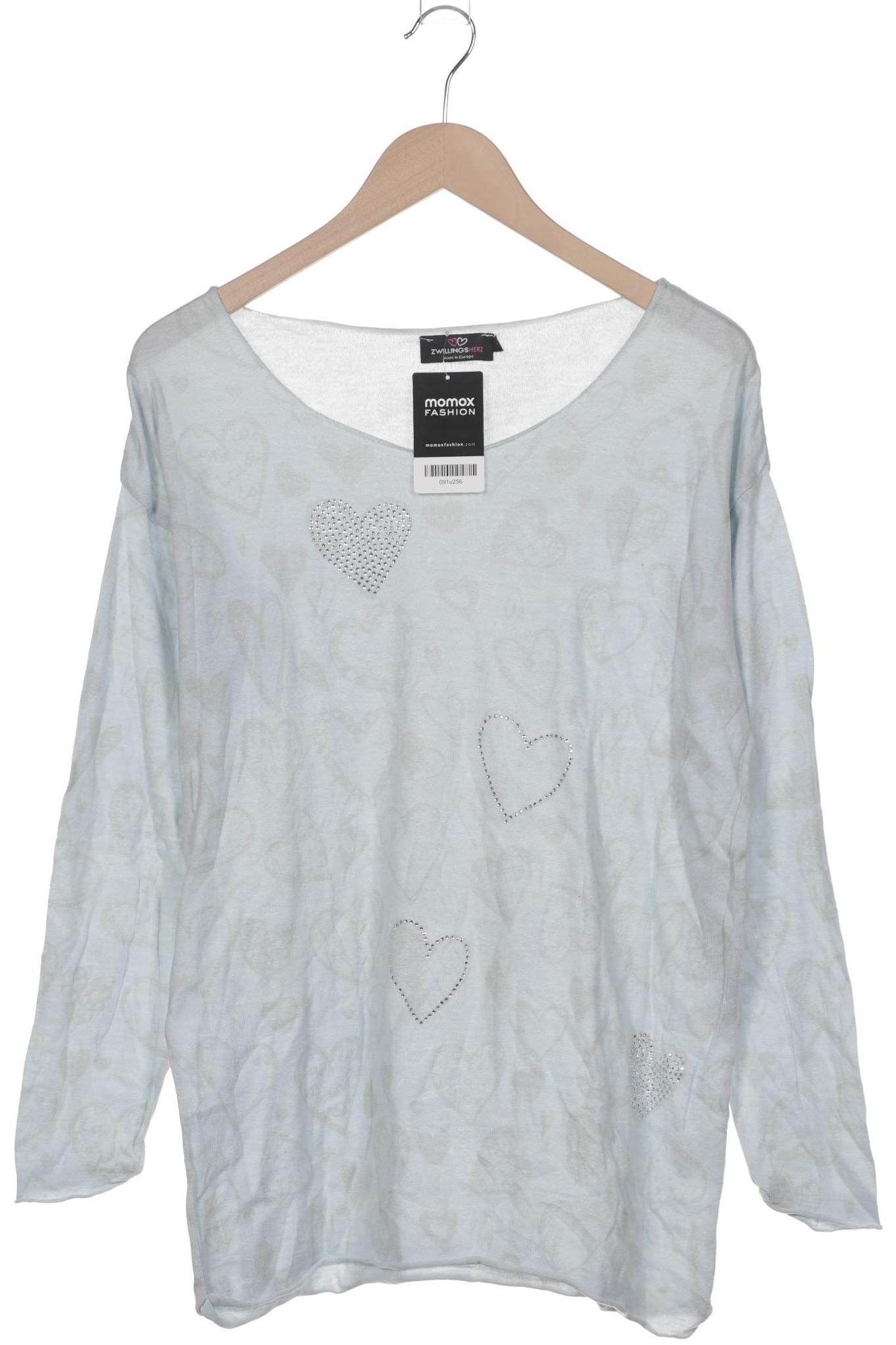 Thumbnail - Zwillingsherz Damen Pullover, hellblau, Gr. 44