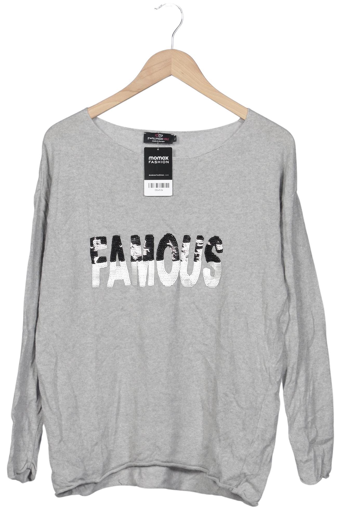 

Zwillingsherz Damen Pullover, grau, Gr. 42