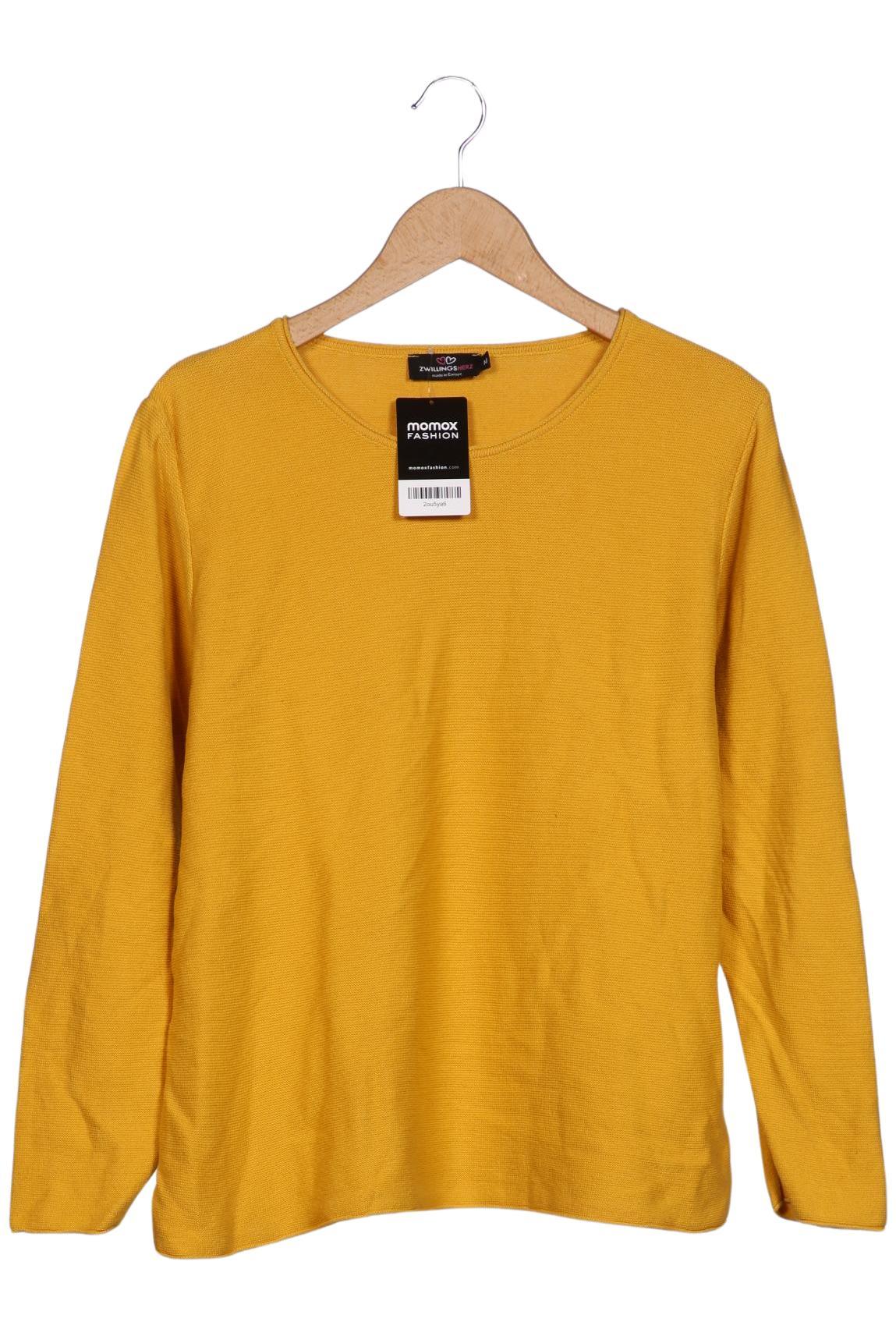 

Zwillingsherz Damen Pullover, gelb, Gr. 38
